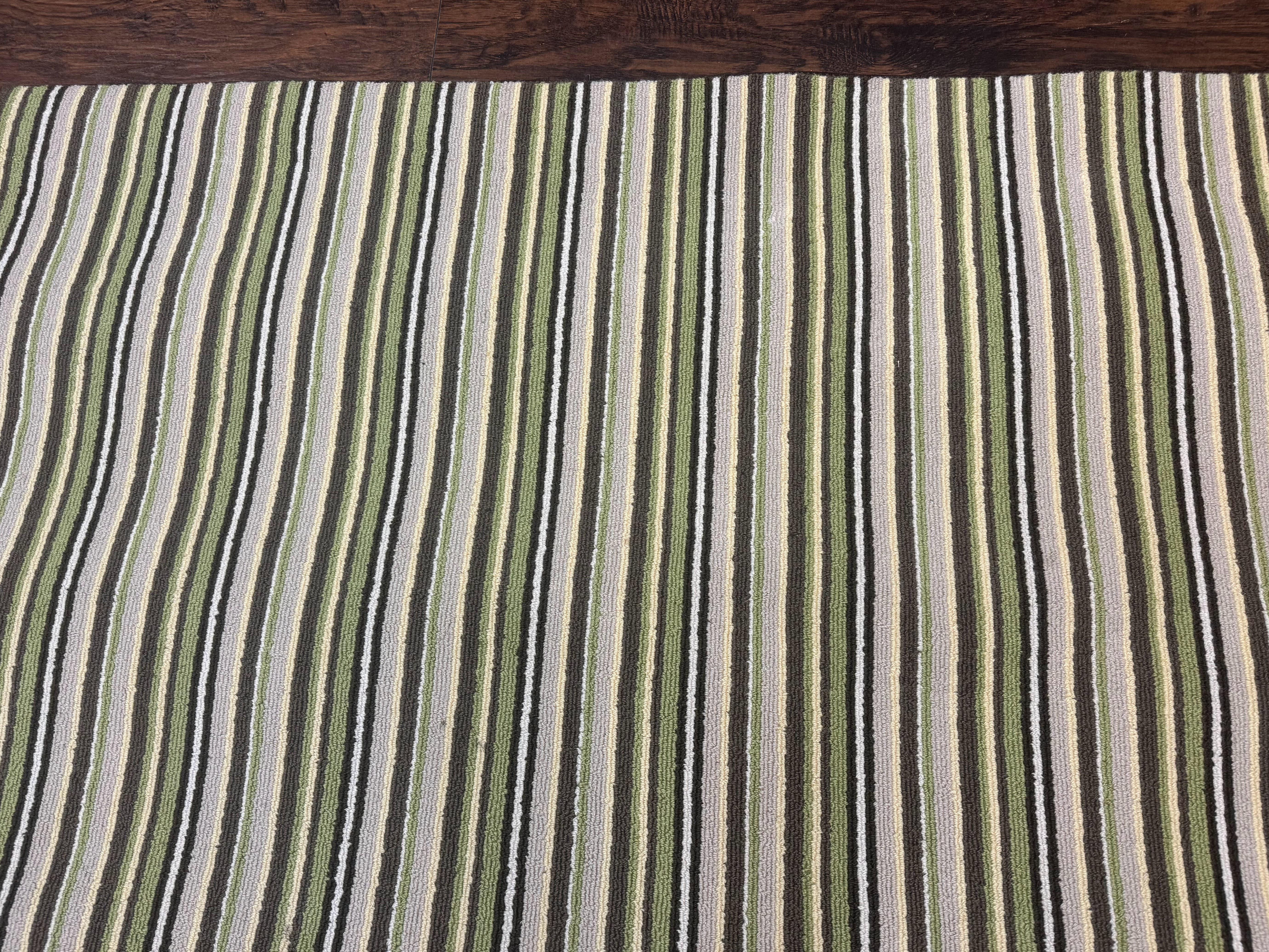 Stark Power Loomed Striped Rug 5x6, Multicolor Vintage Stark Carpet - Jewel Rugs