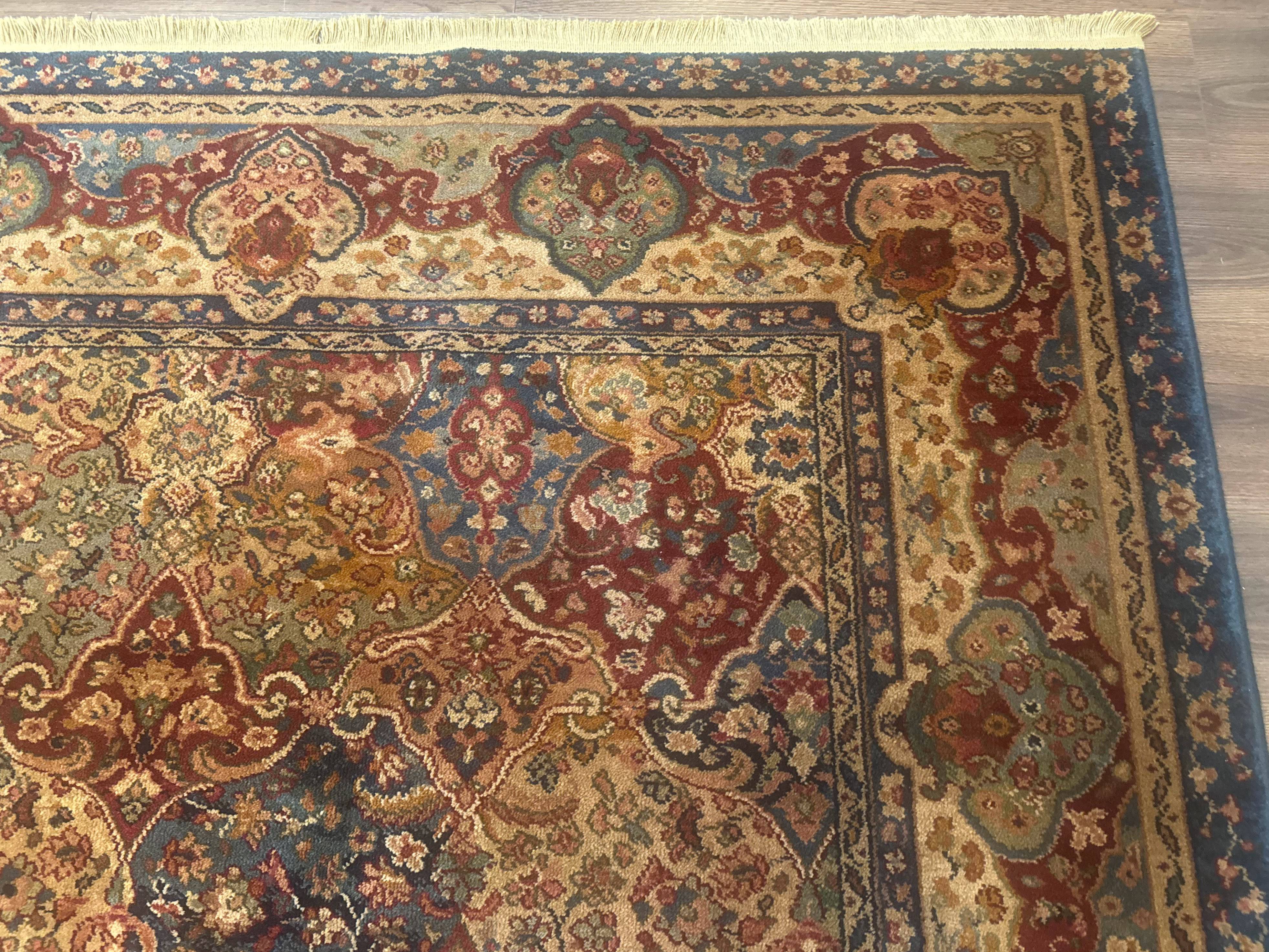 Karastan Rug 8.8 x 10, Samovar Teawash Kirman Panel #900-902, Wool Pile Vintage, Rare - Jewel Rugs