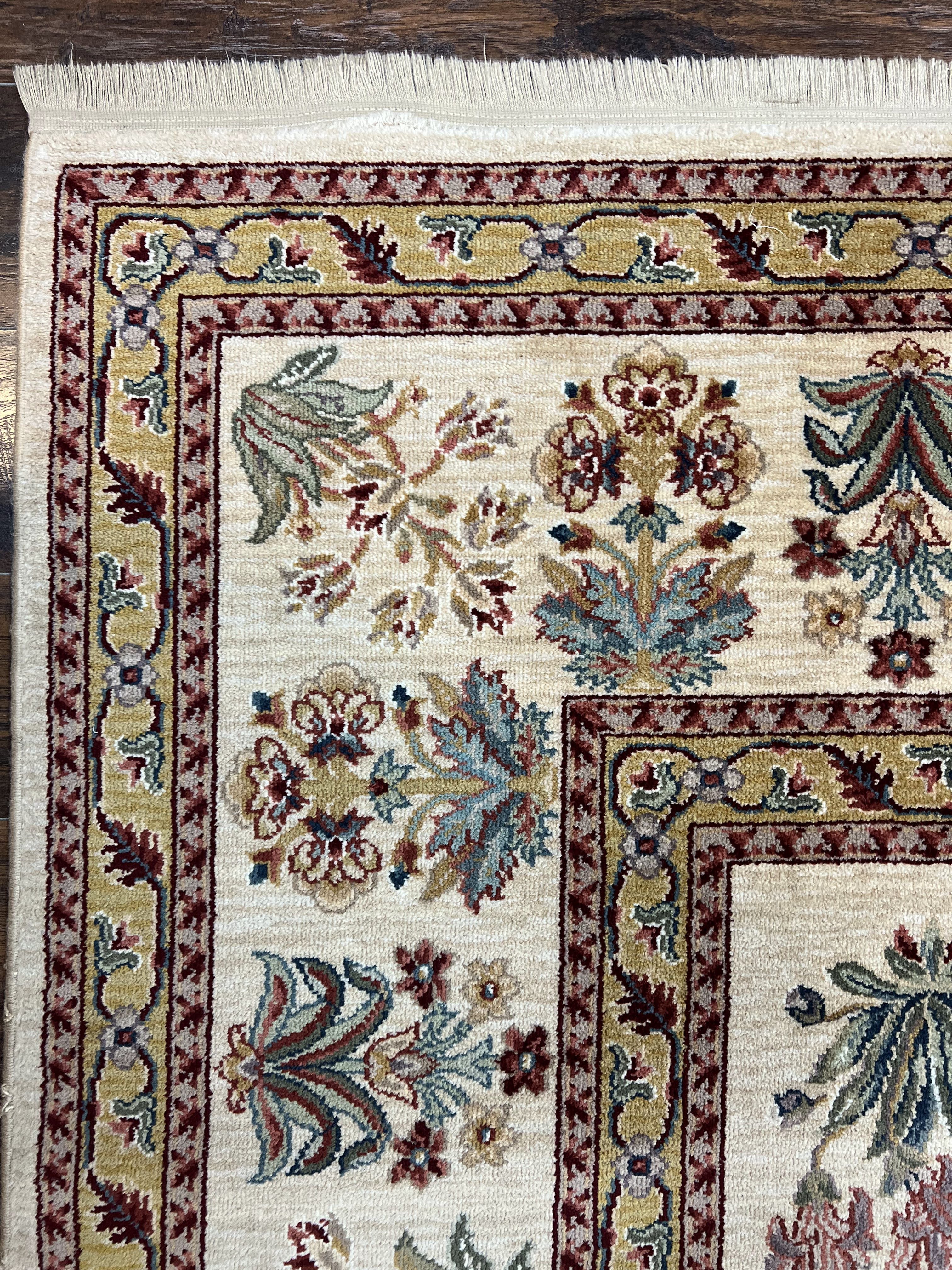 Karastan Rug 8.8 x 12, Ashara Amritsar #549, Oatmeal Color, Wool Pile Karastan Carpet, Discontinued Karastan Area Rug, Decorative - Jewel Rugs