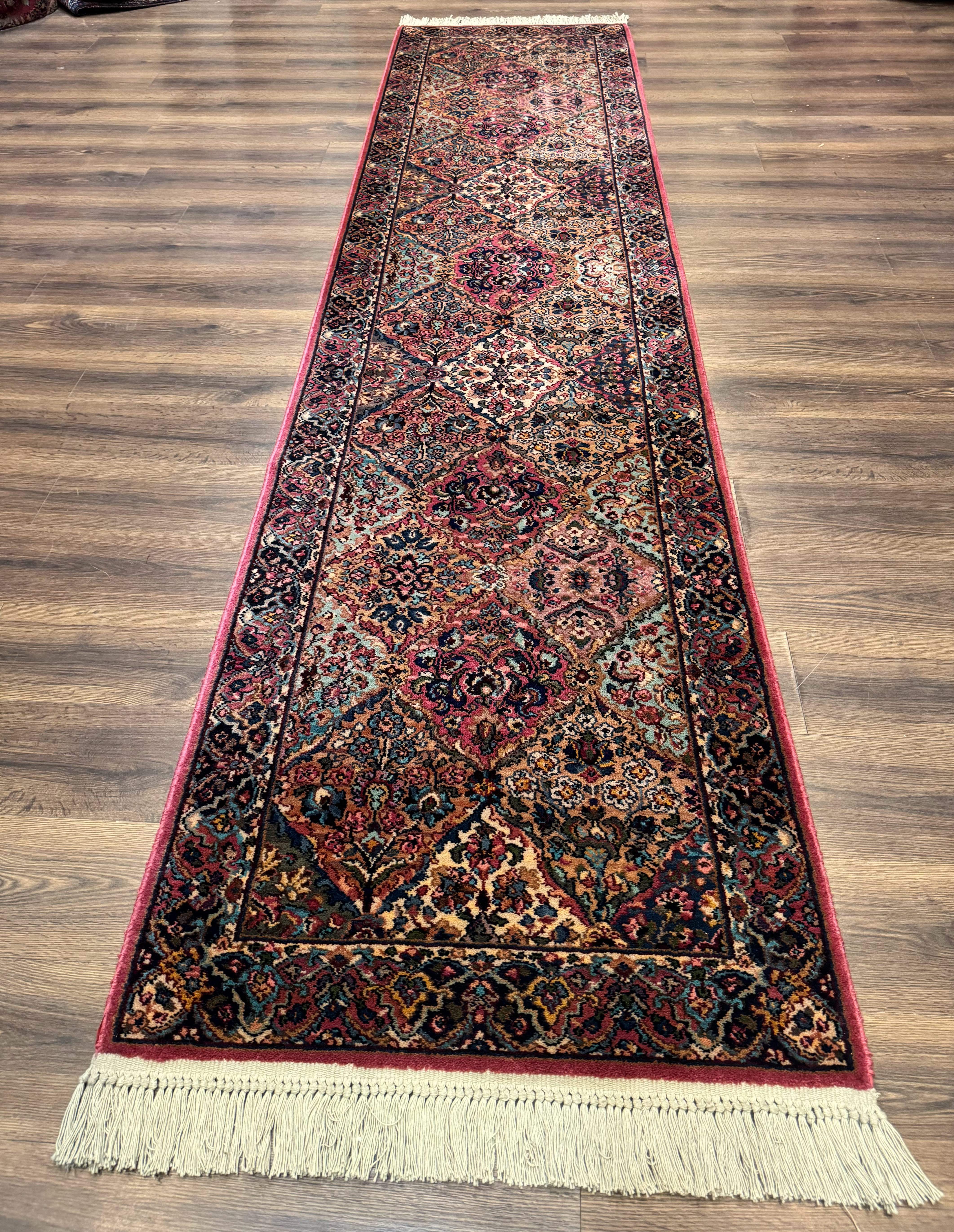 Karastan Runner Rug 3x12 Multicolor Panel Kirman #717, Wool Hallway Rug 3 x 12 - Jewel Rugs