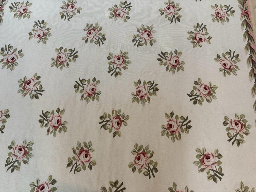 Aubusson Rug 10x14, Wool, Handmade, Floral Bouquets, European Design - Jewel Rugs