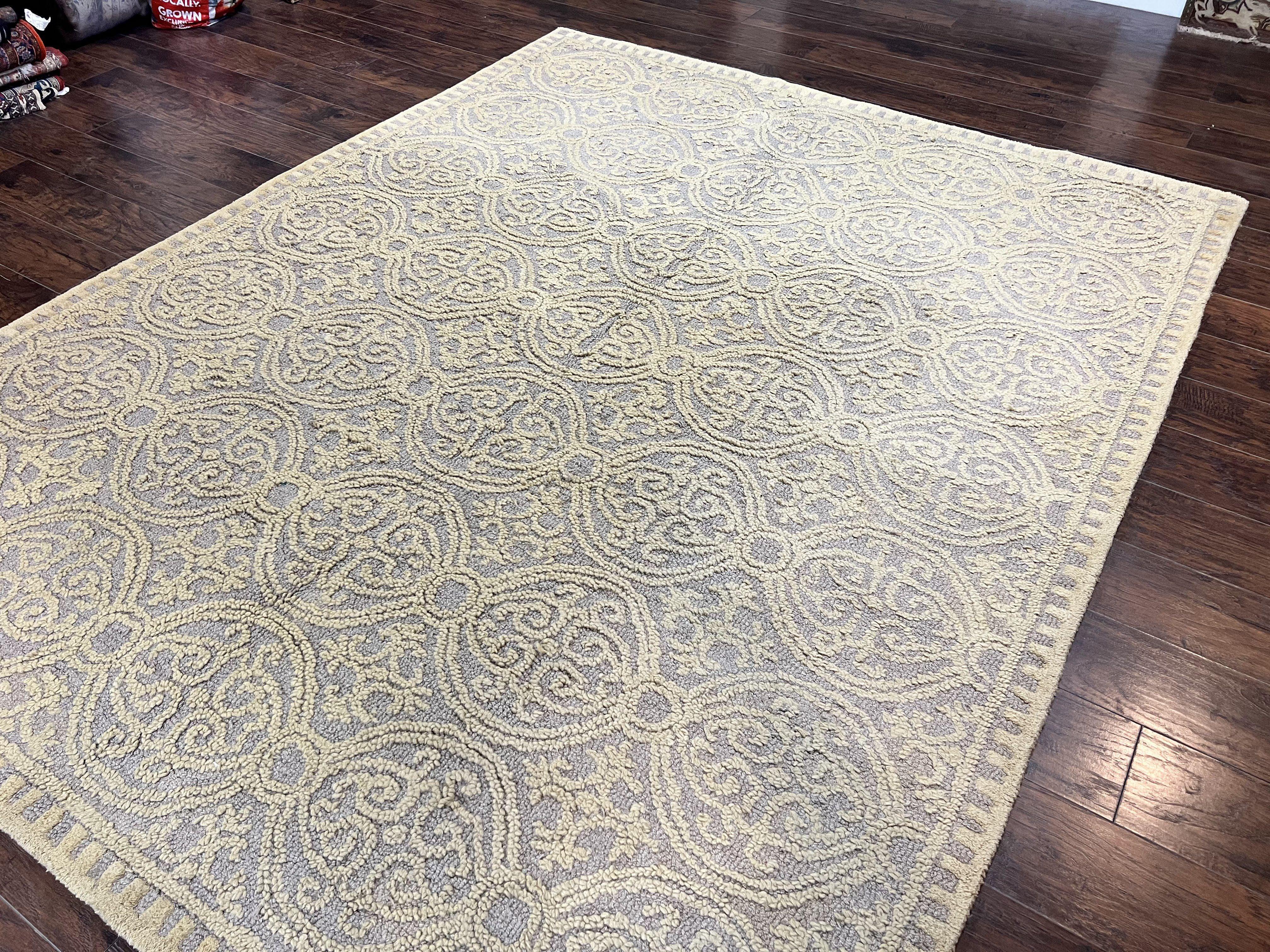 Safavieh Rug 8x10, Cambridge Rug, Wool Hand Tufted Carpet, Modern Room Sized Wool Pile Area Rug - Jewel Rugs