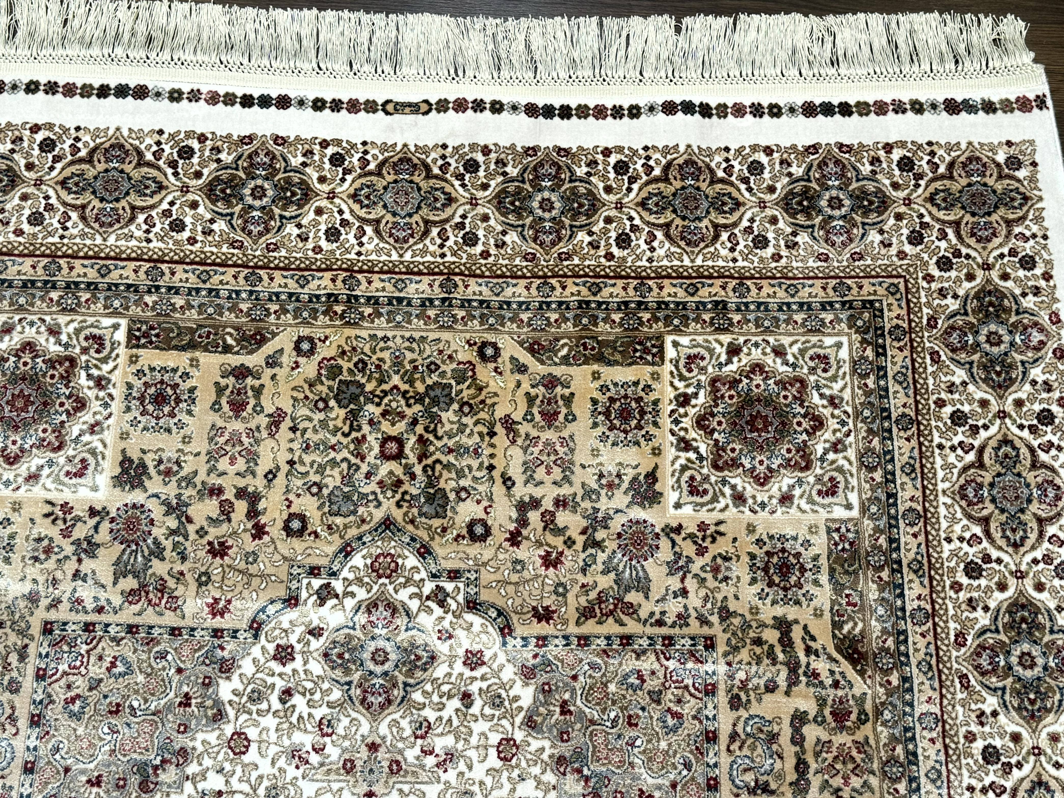 Turkish Memluk Silk Rug 4x6, Hereke Carpet, Bamboo Silk, New - Jewel Rugs