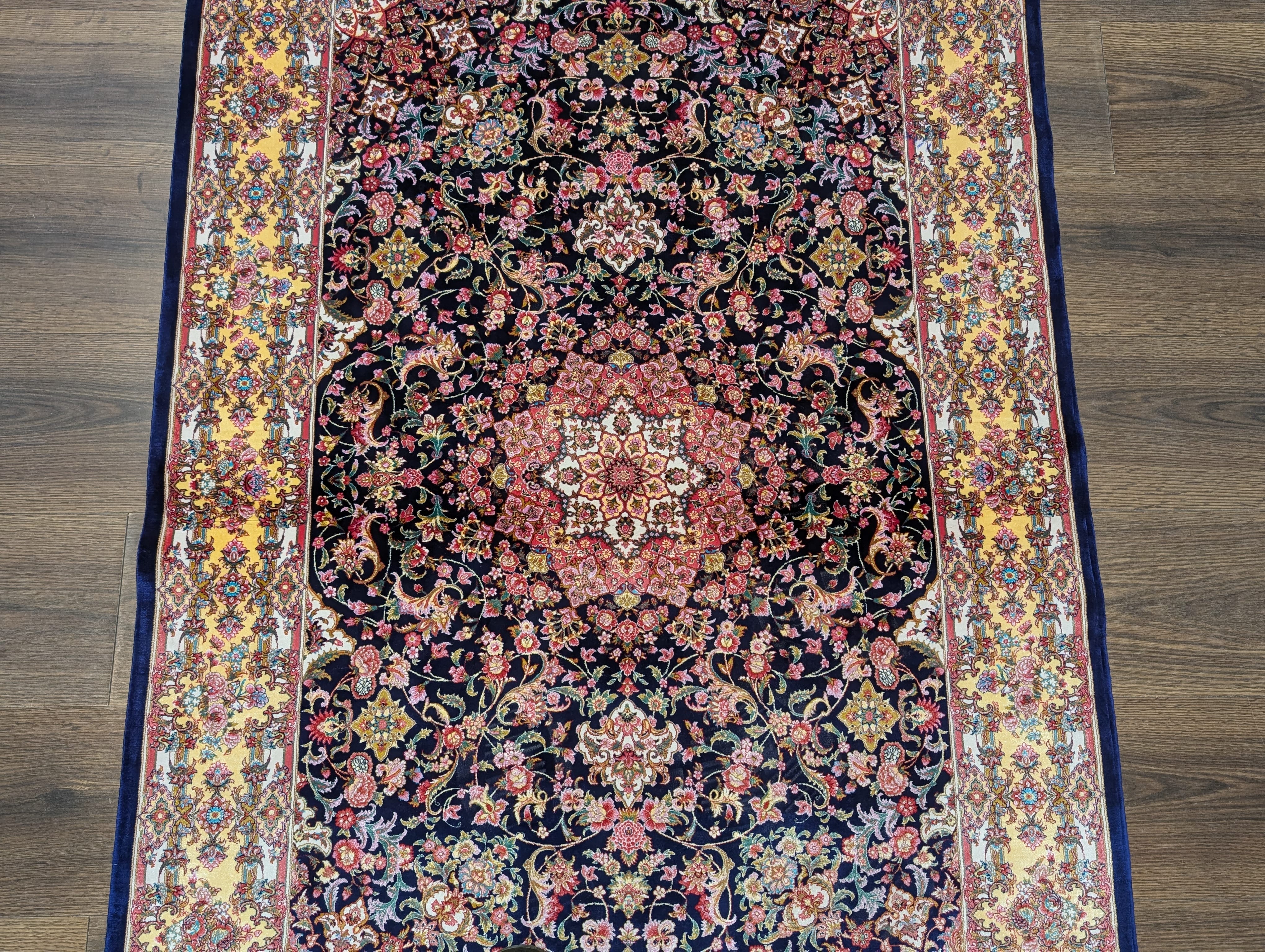 Persian Silk Rug 3x5, Fine, Bamboo Silk, New - Jewel Rugs