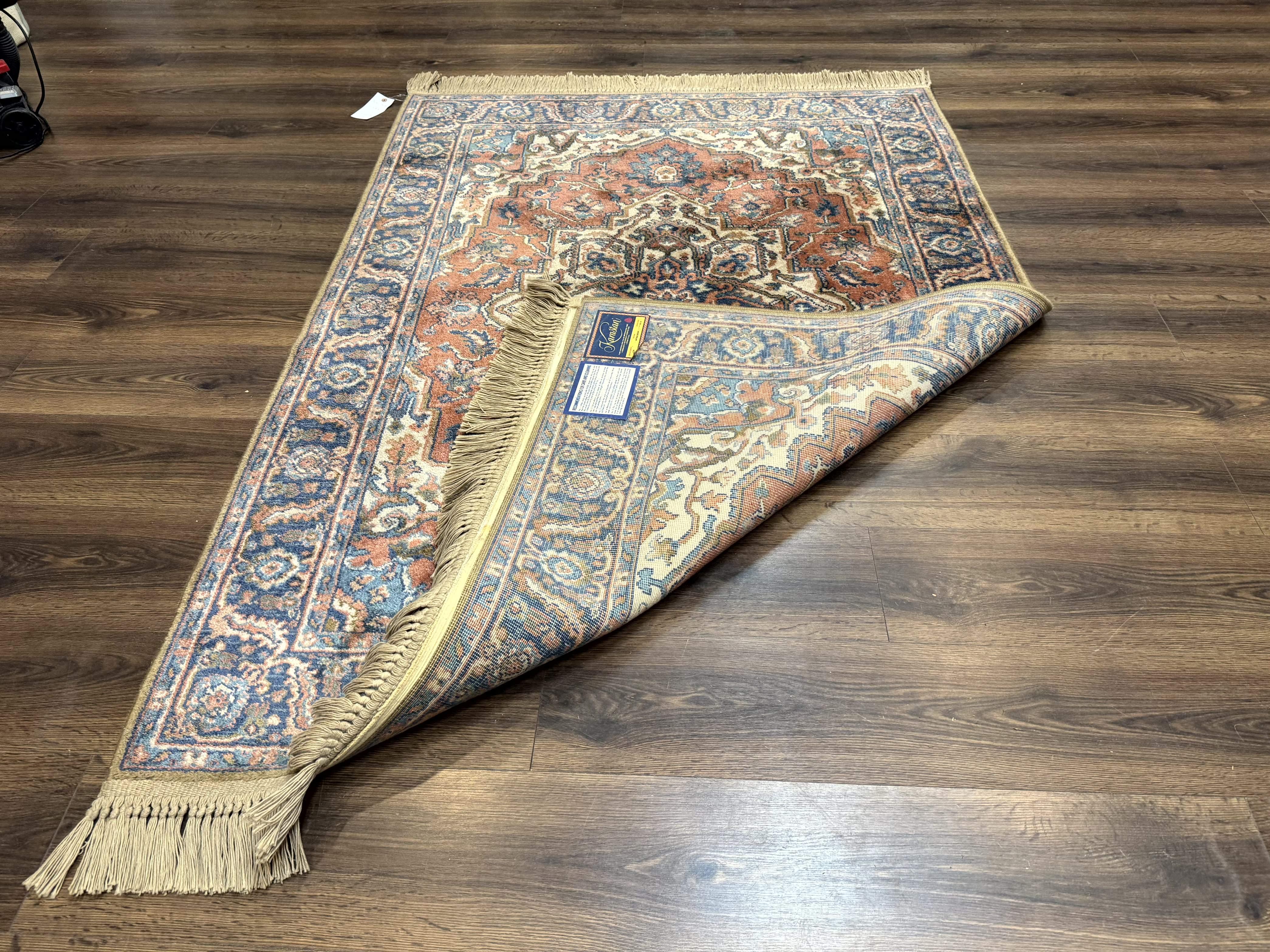 Karastan Rug 4x6, Vintage Karastan #744 Antique Serapi Pattern, Wool Pile, Original 700 Series Karastan Carpet - Jewel Rugs