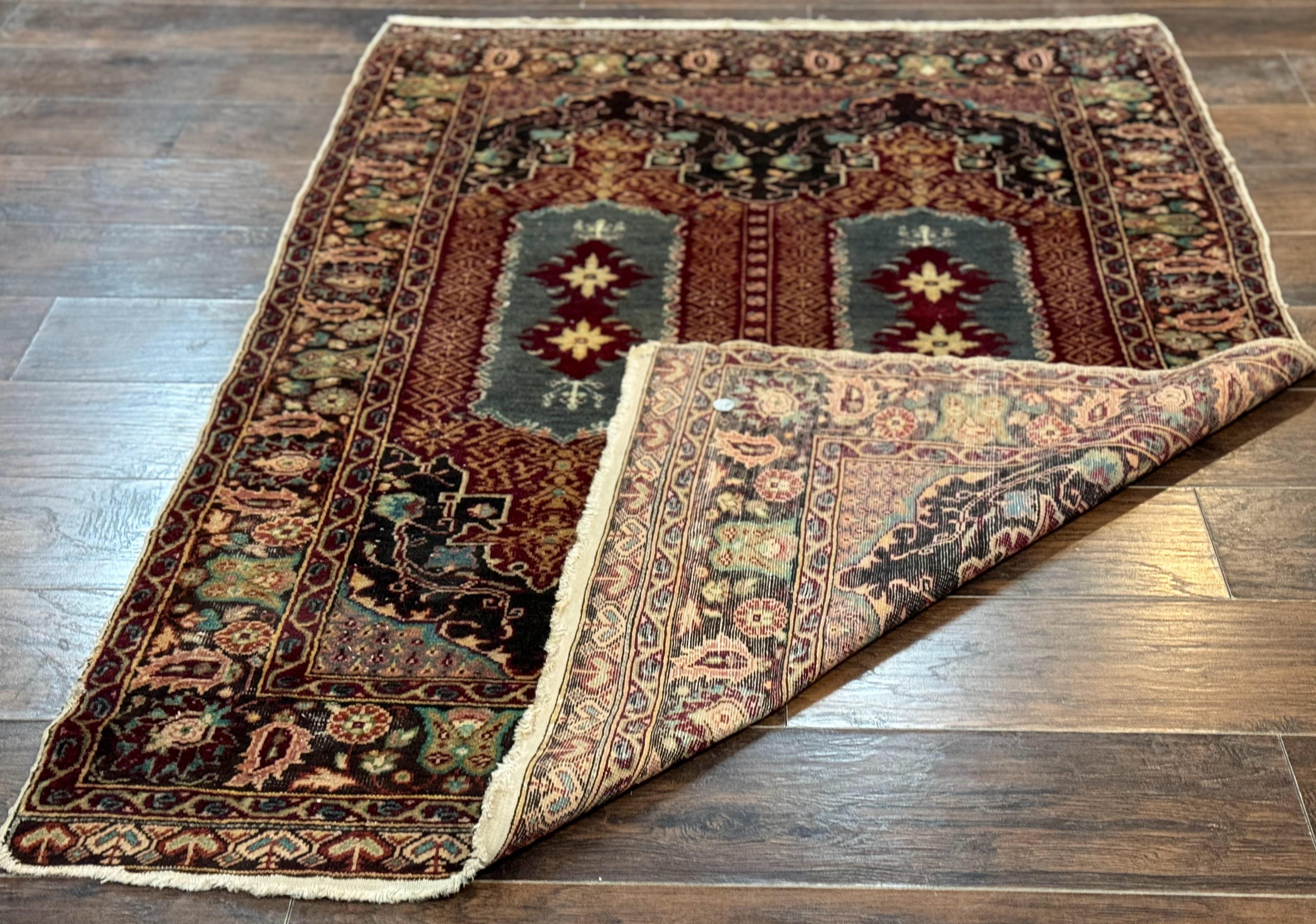 Antique Turkish Rug 4x6, Unique Rare Carpet - Jewel Rugs
