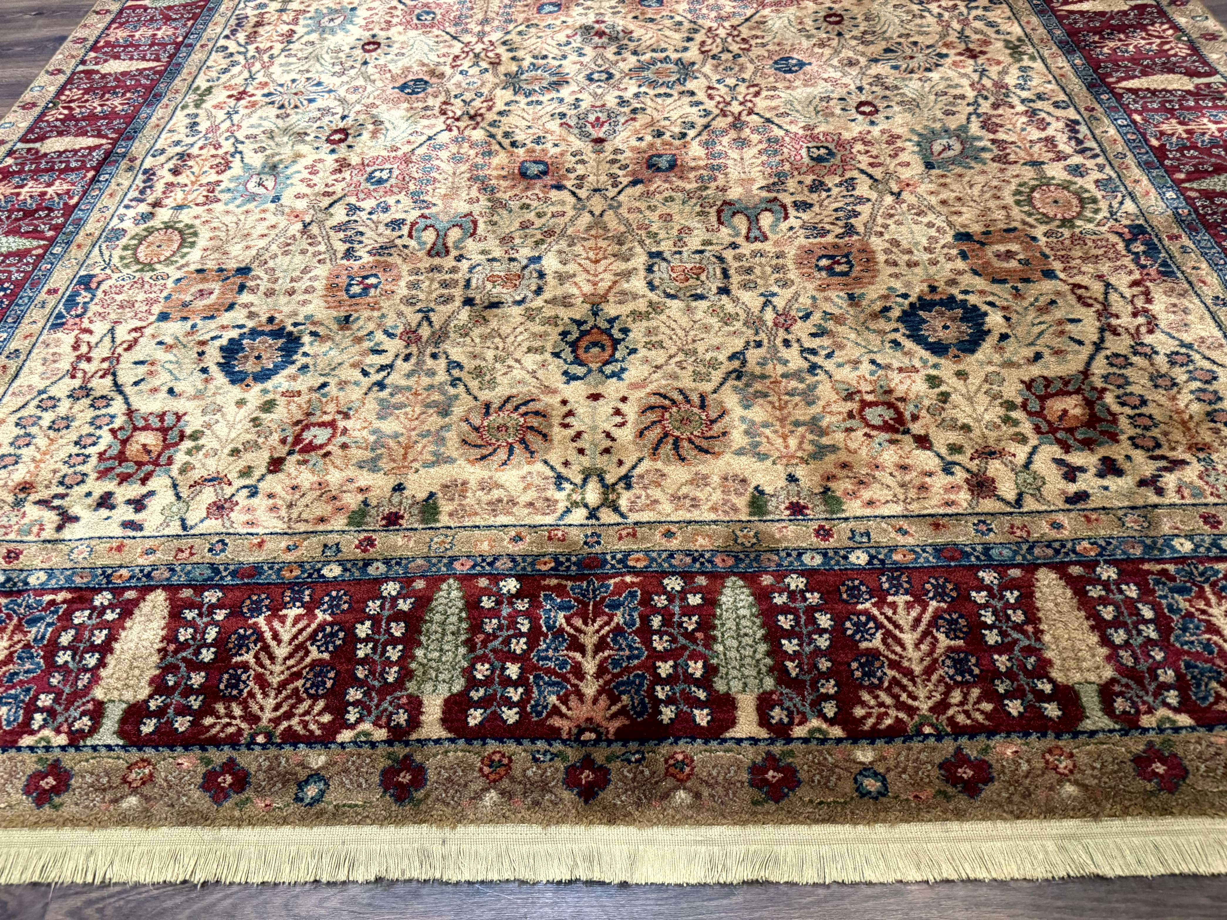 Karastan Rug 8.8 x 10 Samavar Teawash Persian Vase #900 - 901, Wool Vintage Discontinued - Jewel Rugs