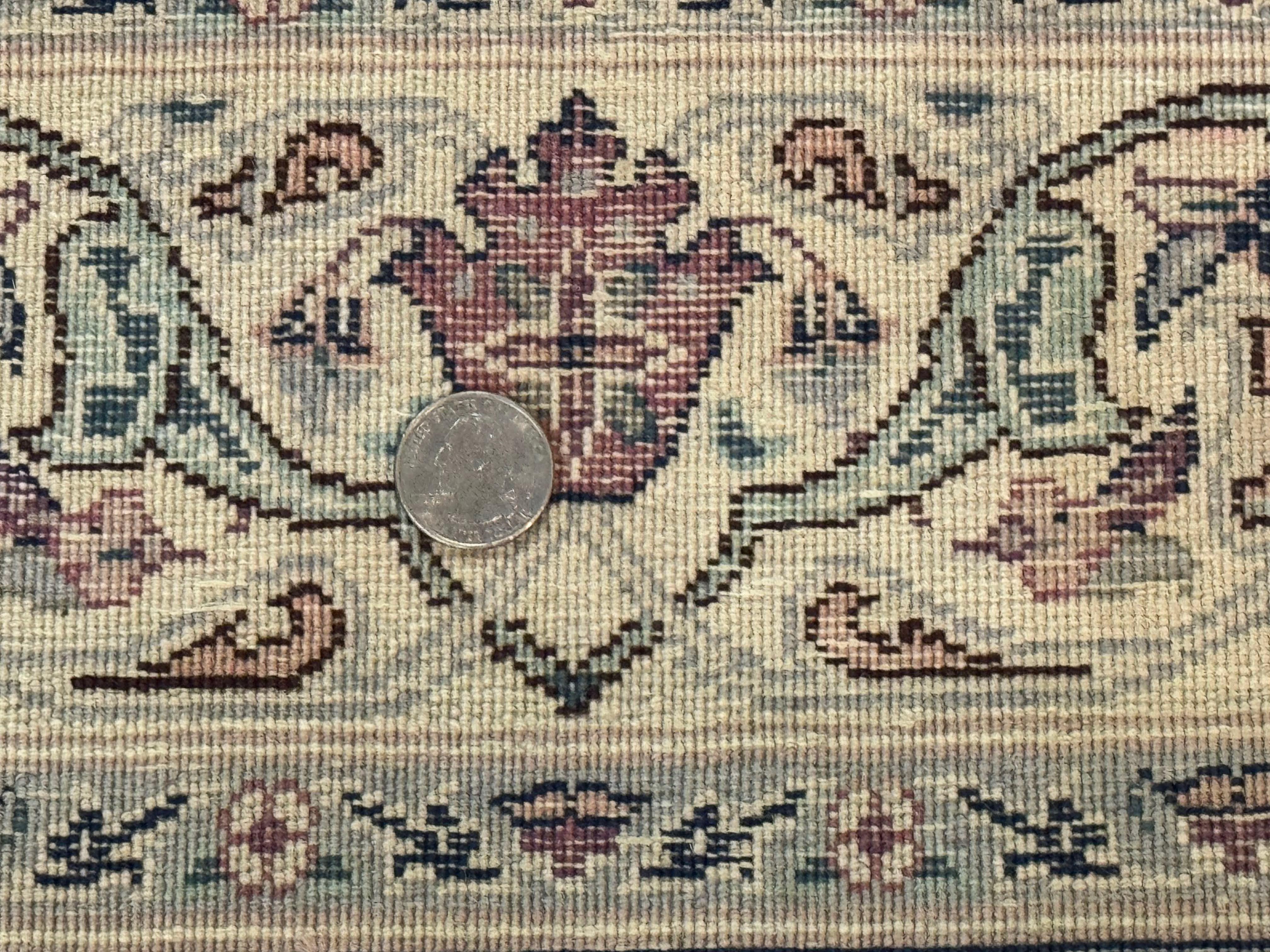 Persian Runner Rug 2.7 x 12.6, Navy Blue, Very Fine 270 KPSI, Handmade Wool Oriental Runner Rug for Hallway or Kitchen, Pak Persian Runner - Jewel Rugs