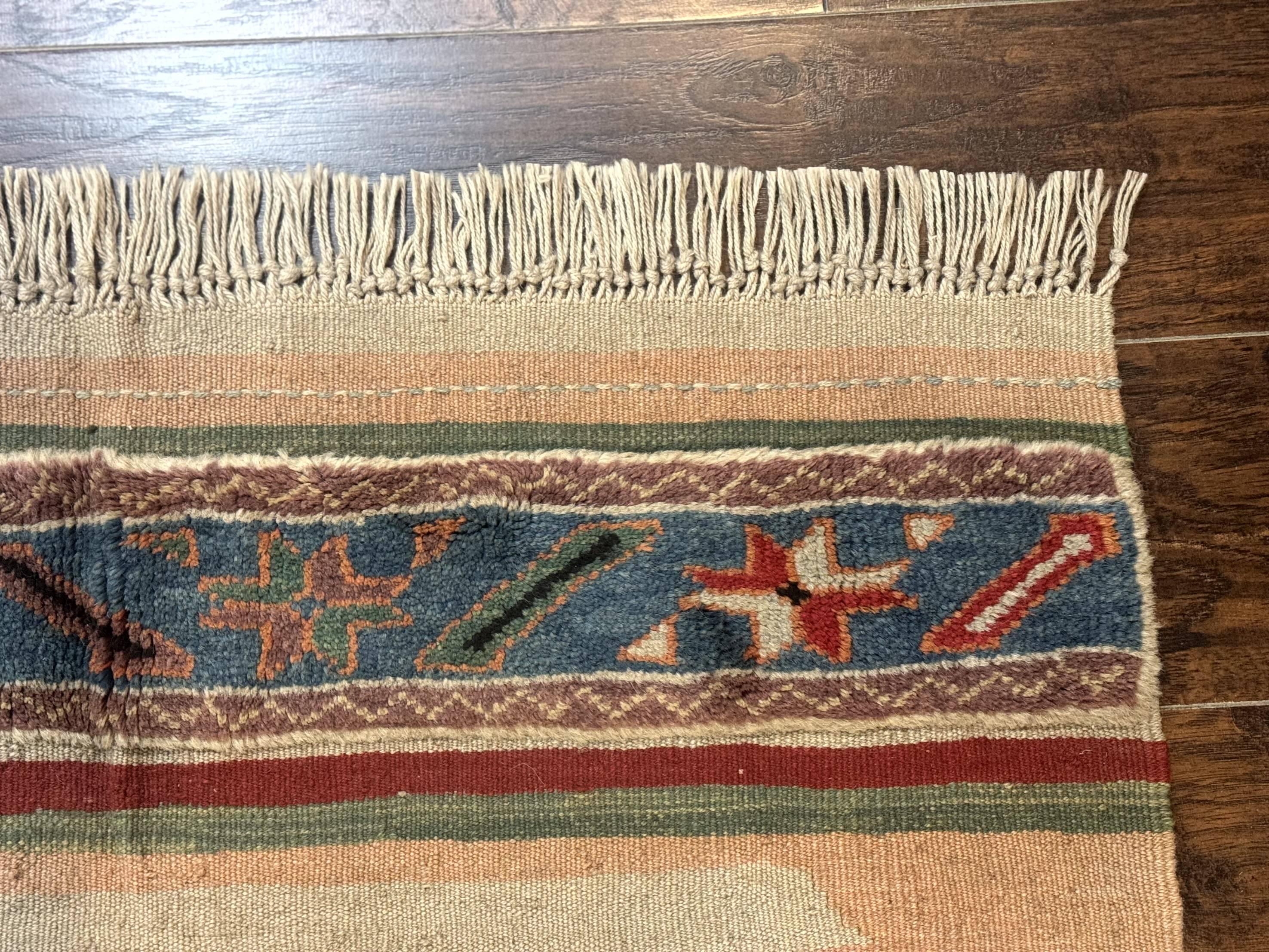 Turkish Kilim Rug 2.5 x 4.7, Flatweave Bohemian Blanket Rug, Wall Hanging Tapestry Rug - Jewel Rugs