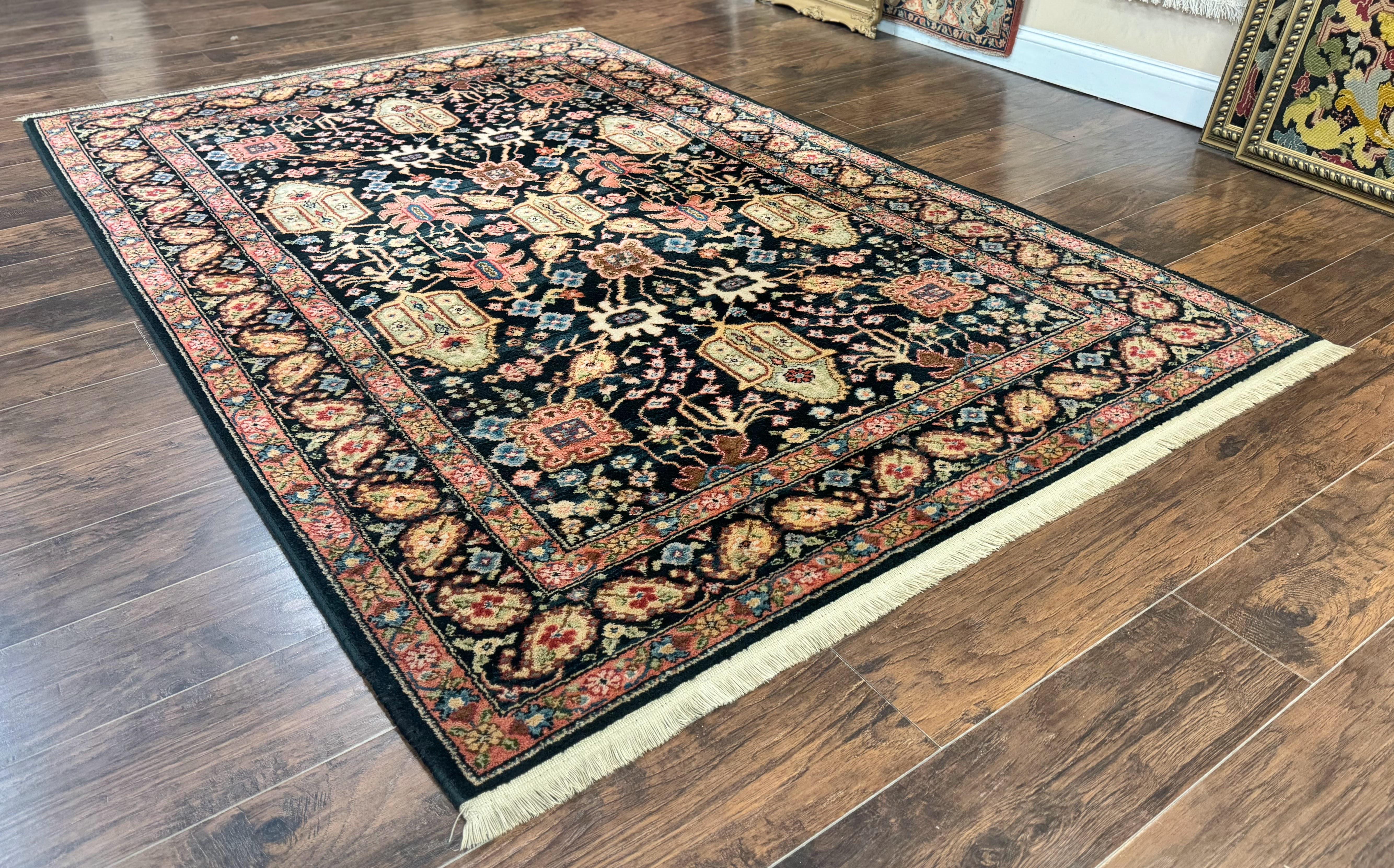Karastan Rug 5.9 x 8.6, Chahar Mahal #604, Wool Vintage Discontinued Karastan Carpet - Jewel Rugs