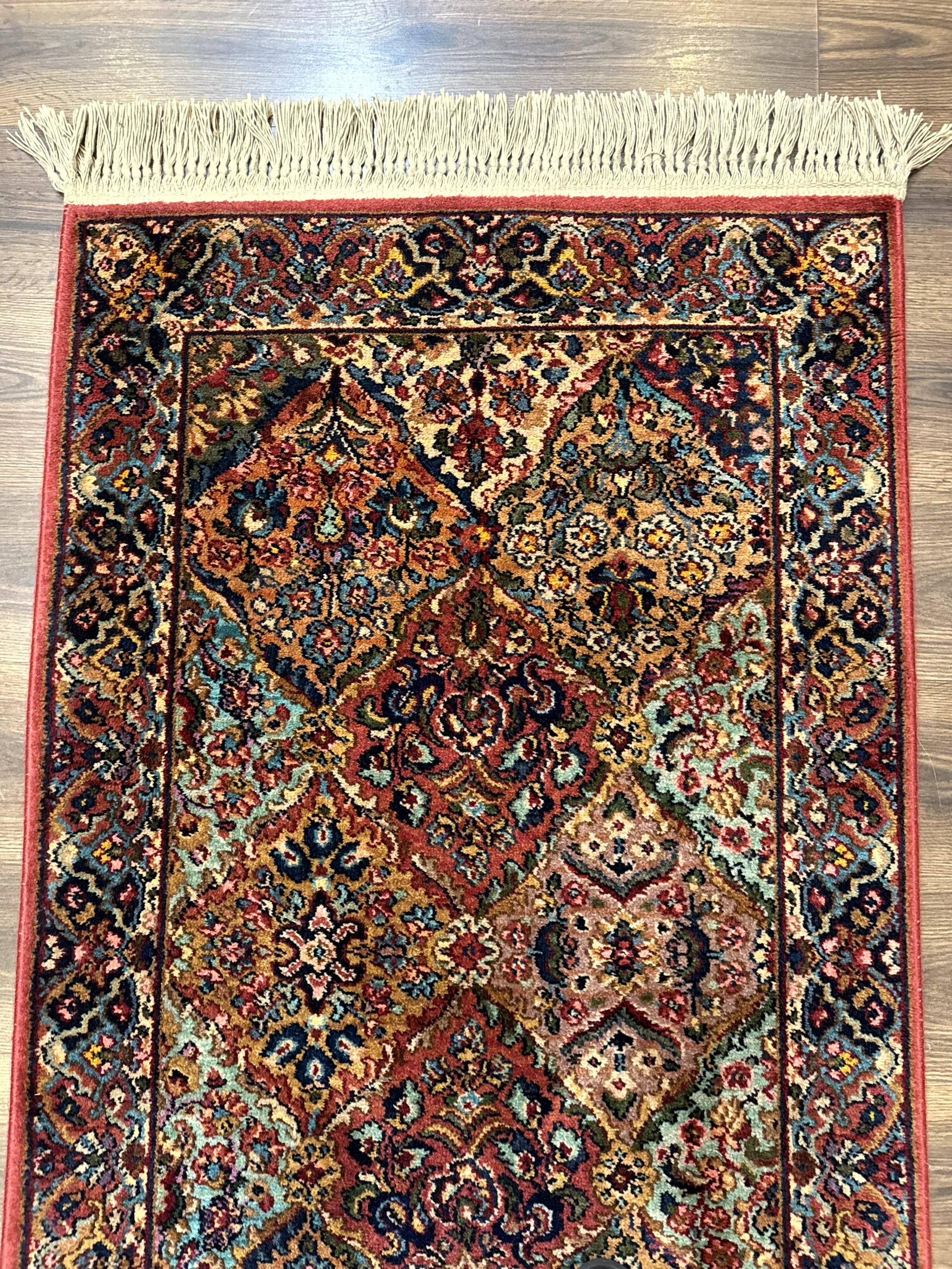 Karastan Rug 3x5 Multicolor Panel Kirman #717, Original 700 Series, Wool Pile, Discontinued - Jewel Rugs