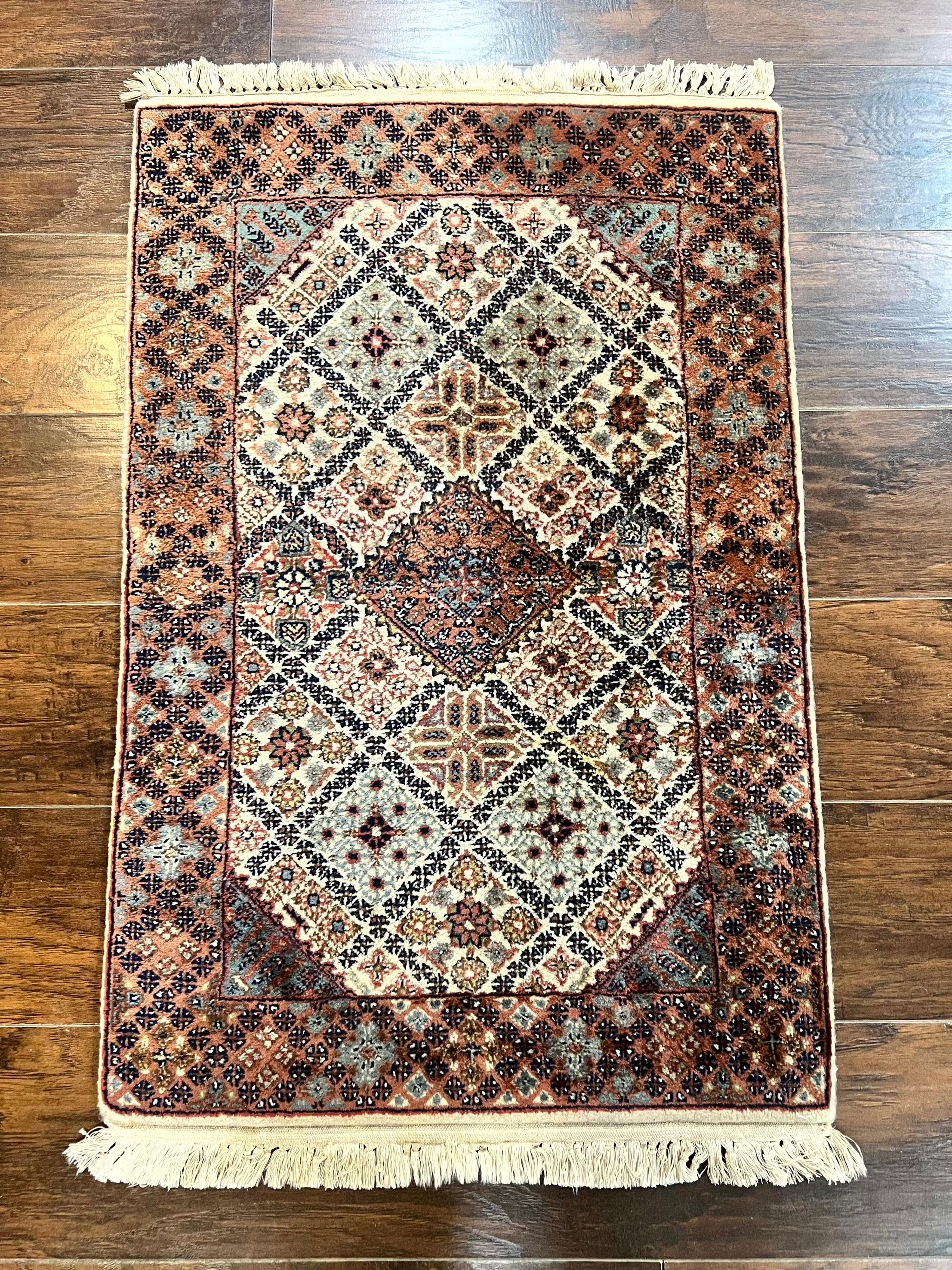 Small Pak Per'sian Rug 2x3, Wool Handmade Vintage Rug - Jewel Rugs