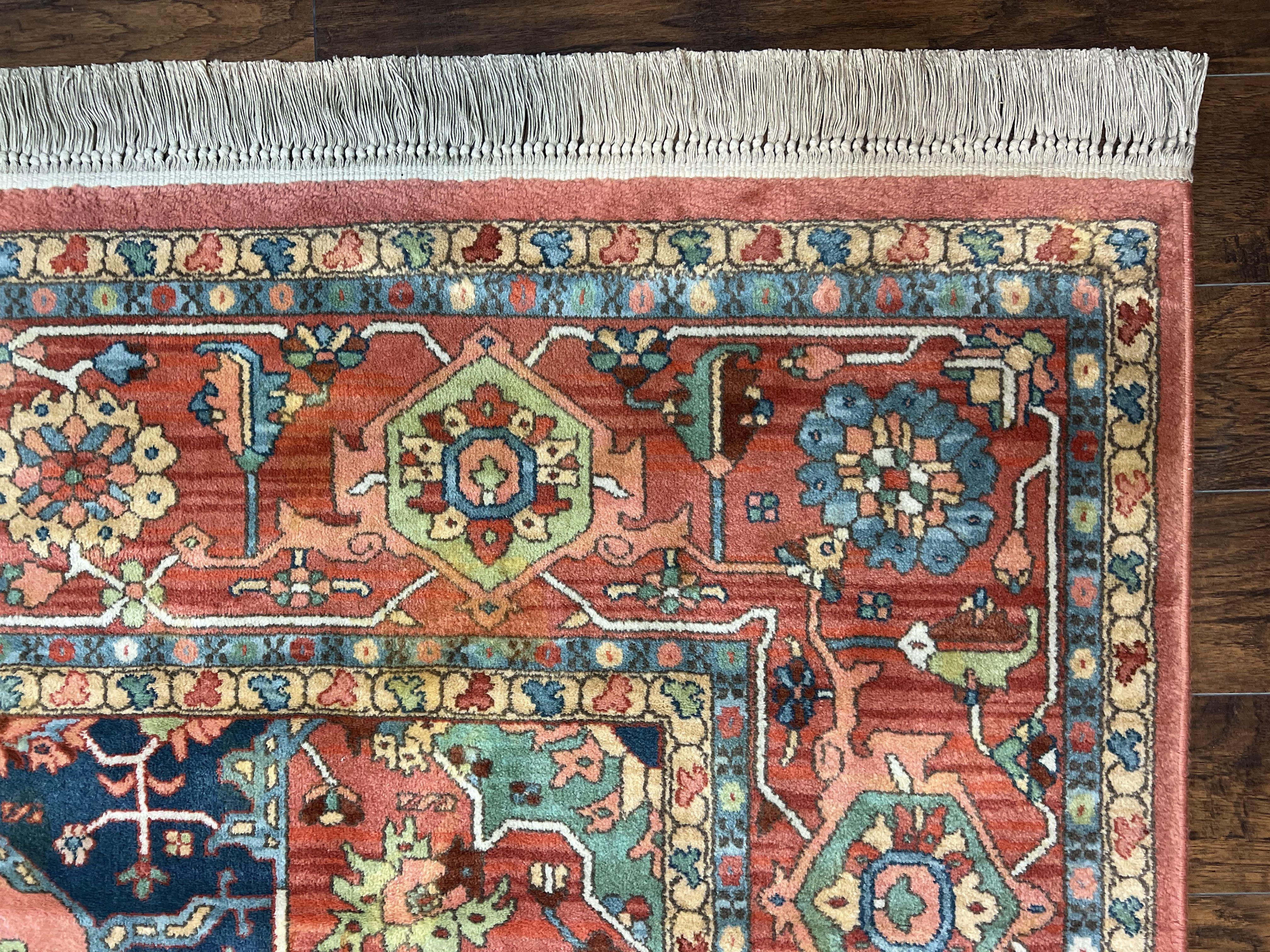 10x14 Karastan Medallion Serapi Rug #736, Vintage Wool Pile Large Karastan Carpet 10 x 14 ft, Discontinued Original 700 Series Area Rug - Jewel Rugs