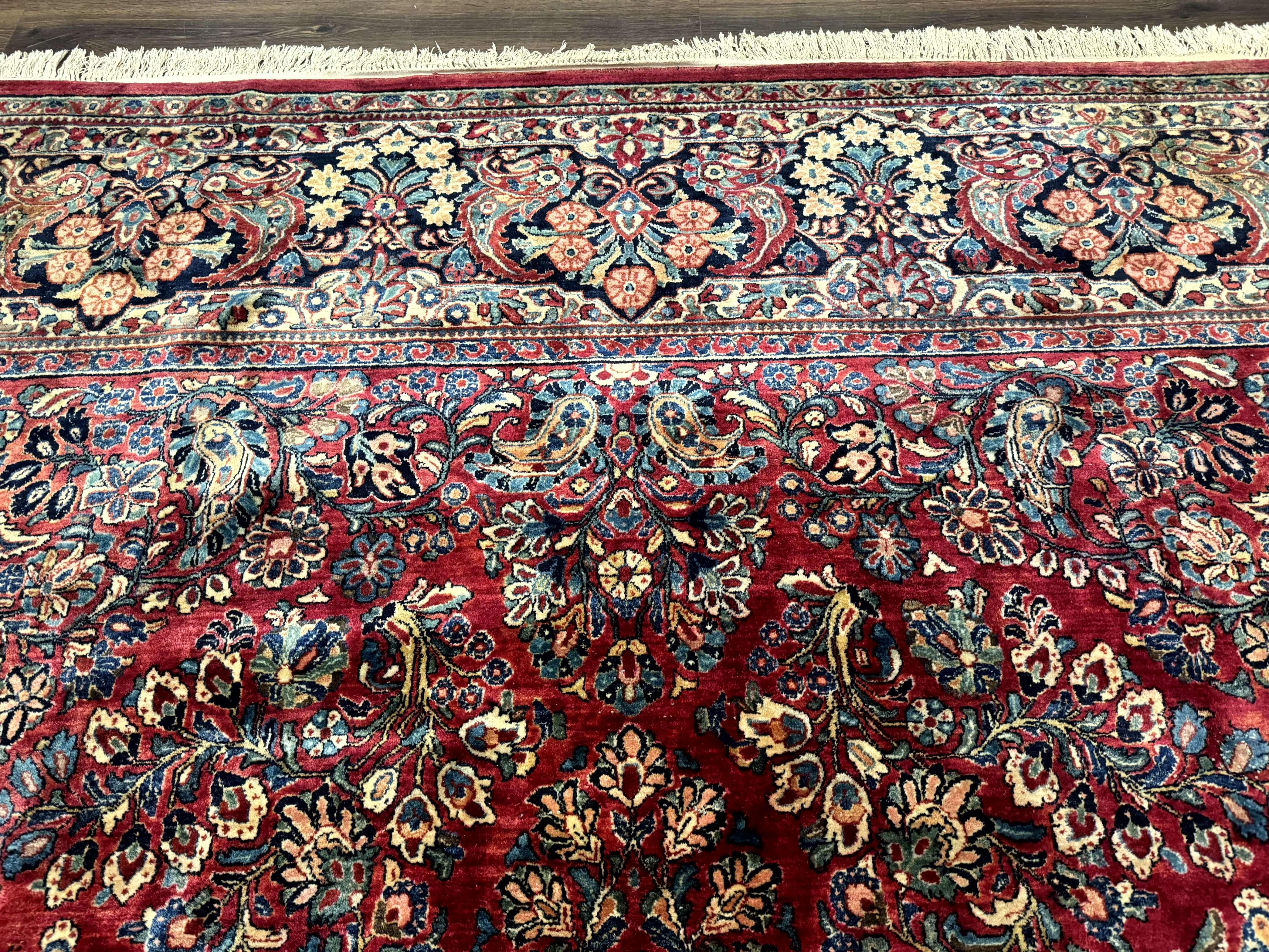Palace Size Antique Persian Sarouk Rug 12x18 - Jewel Rugs