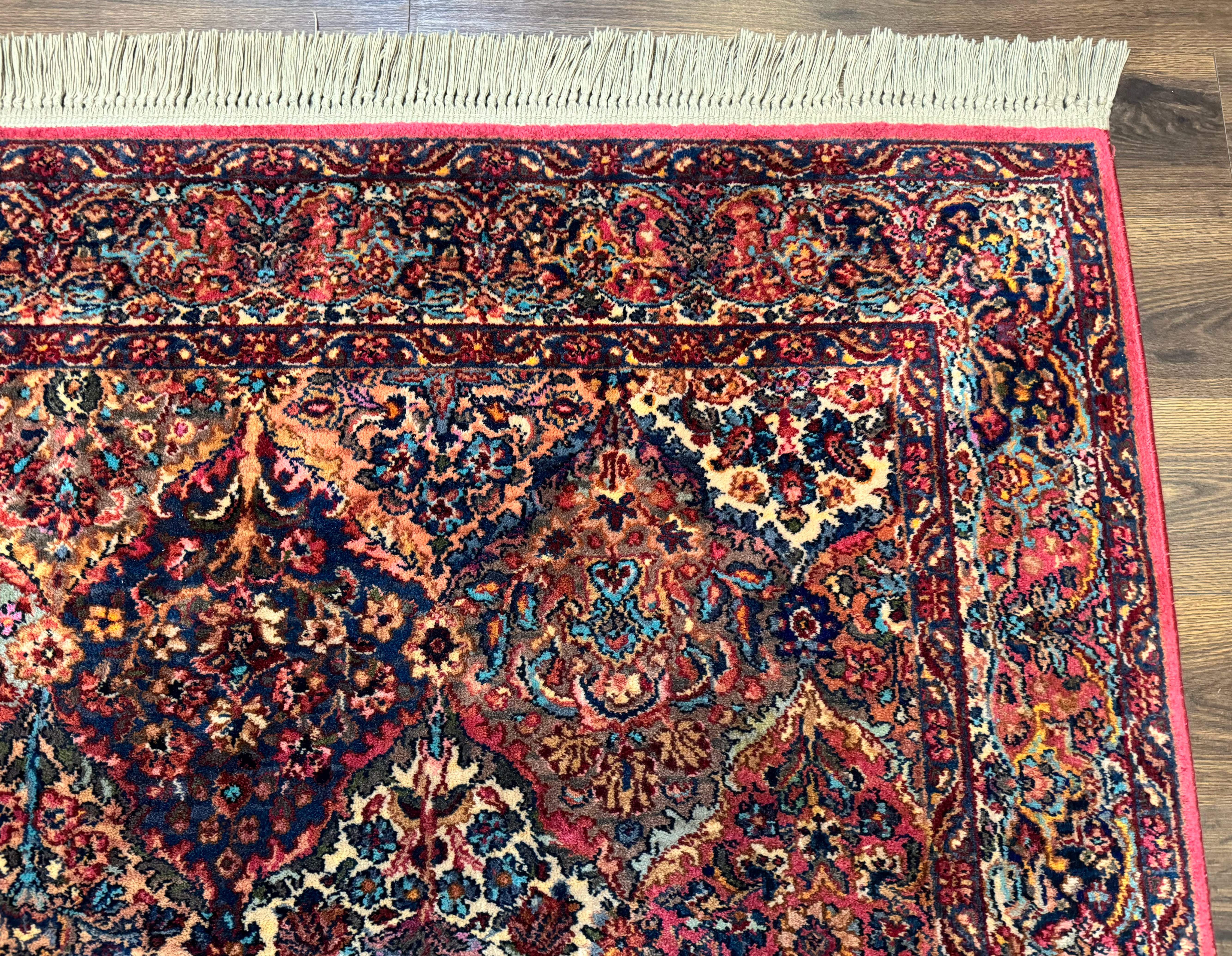 5.9 x 9 Karastan Rug Multicolor Panel Kirman #717, Original 700 Series, Wool - Jewel Rugs