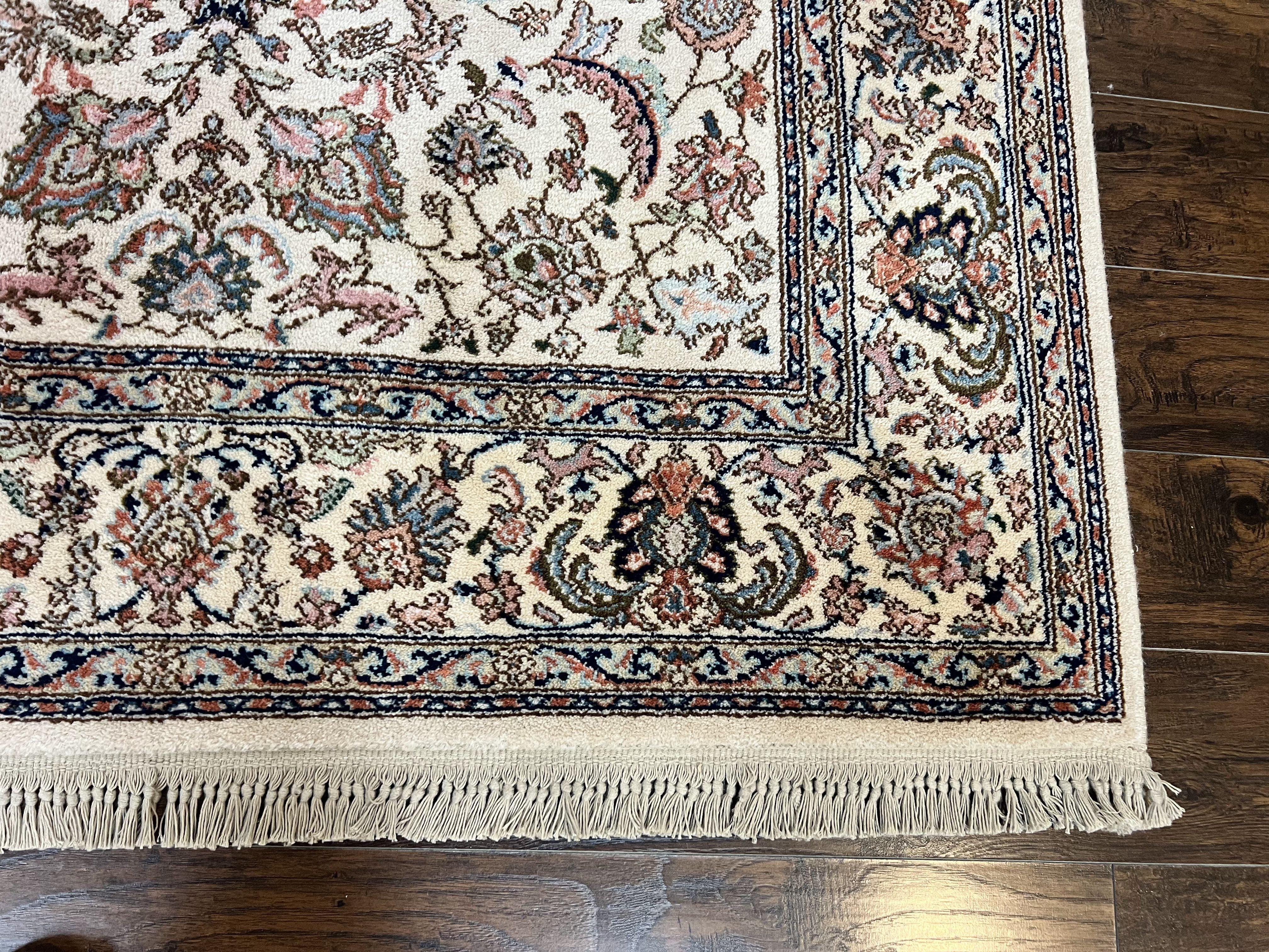 Karastan Rug 5.9 x 9, Tabrizz #738, Original 700 Series, 6x9 Wool Pile Karastan Carpet, Vintage Discontinued Karastan Area Rug, Ivory - Jewel Rugs