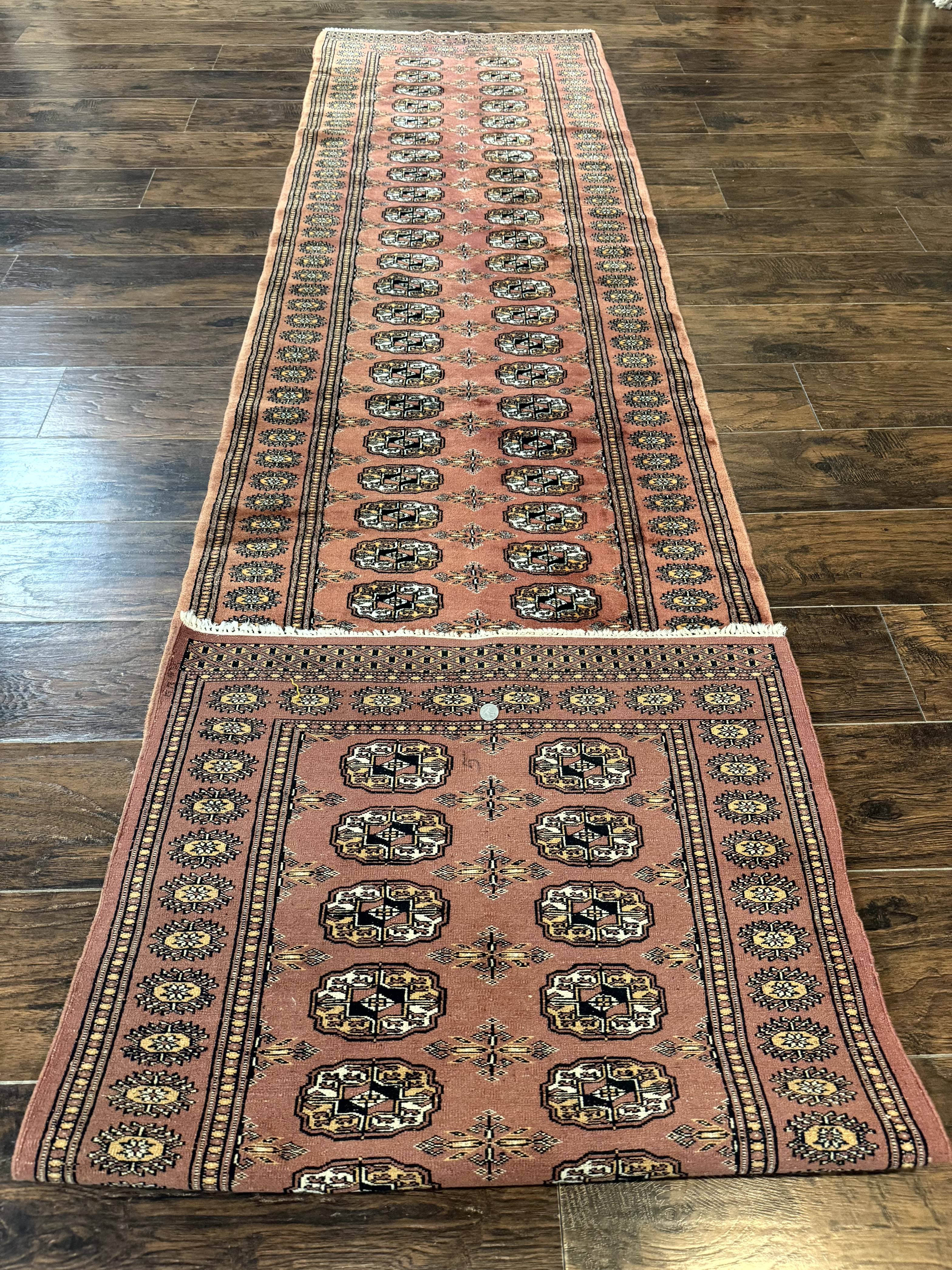 Pakistani Turkoman Bokhara Runner Rug 2.8 x 12, Oriental Runner for Hallway - Jewel Rugs