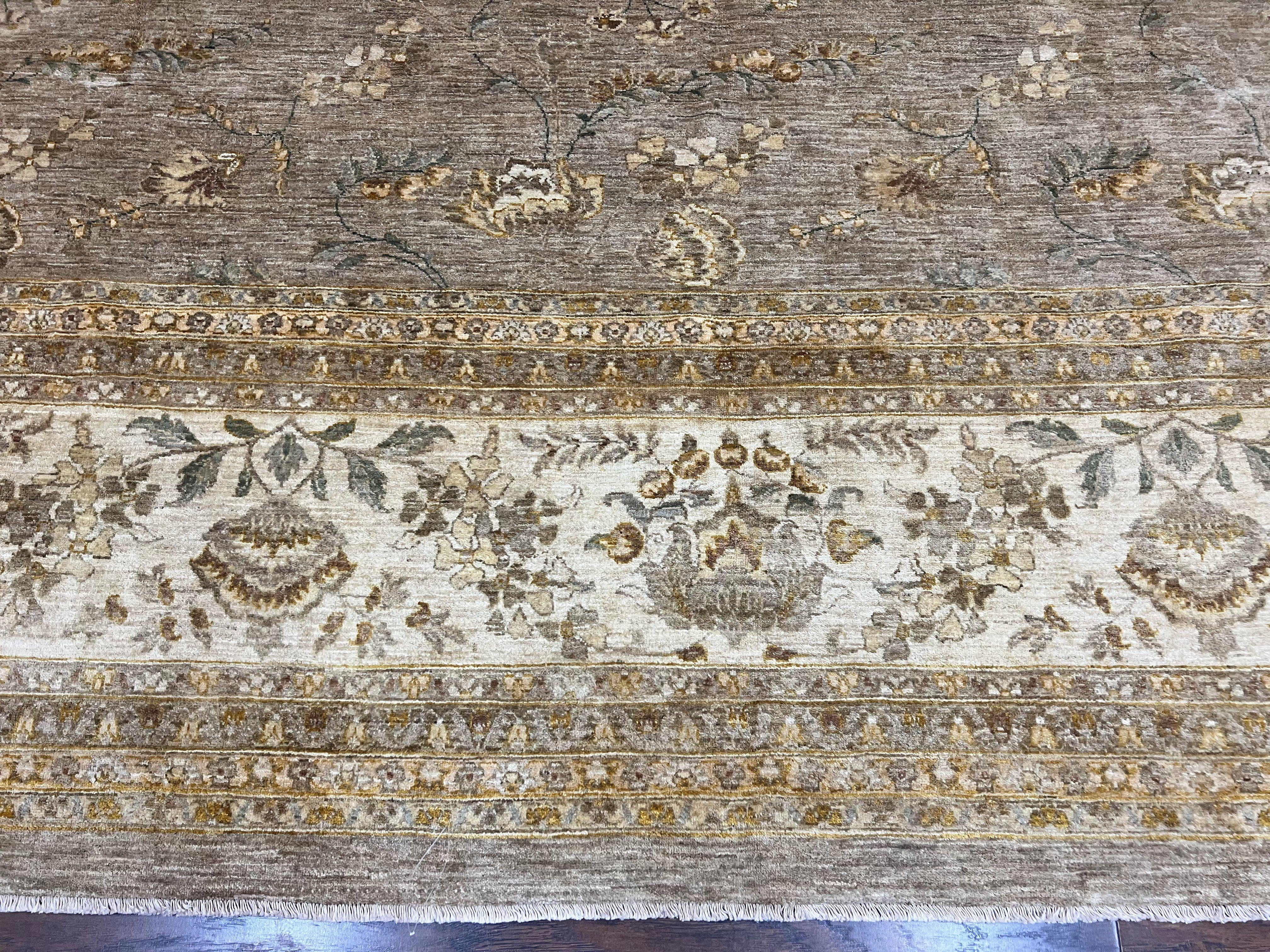 Pak Persian Rug 12x15, Wool Hand Knotted Oriental Floral Carpet, Signed by Master Weaver, 12x15 Large Palace Size Rug - Jewel Rugs