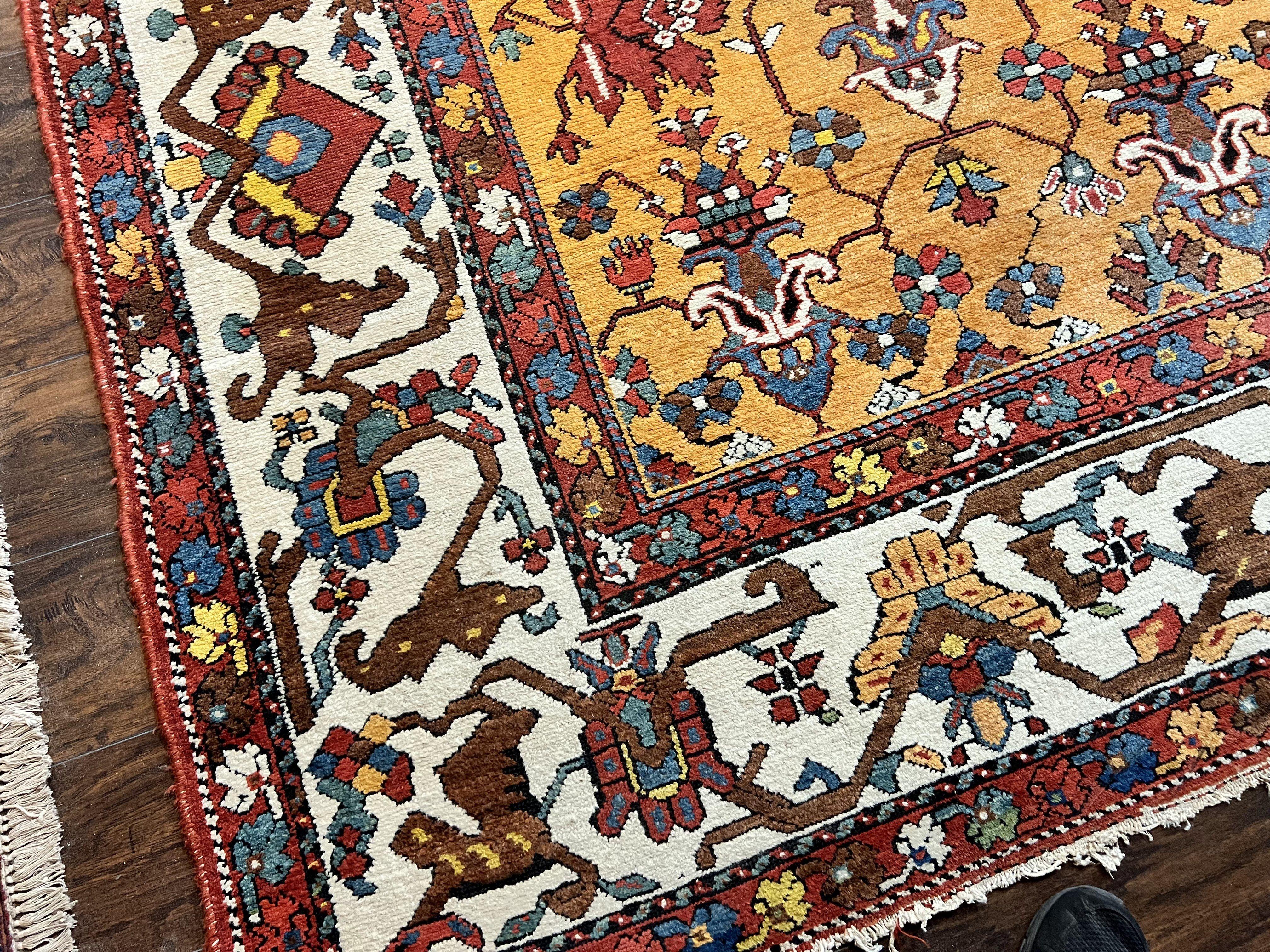 Antique Persian Bakhtiari Rug 14x19 – Rare Palace Size Carpet - Jewel Rugs