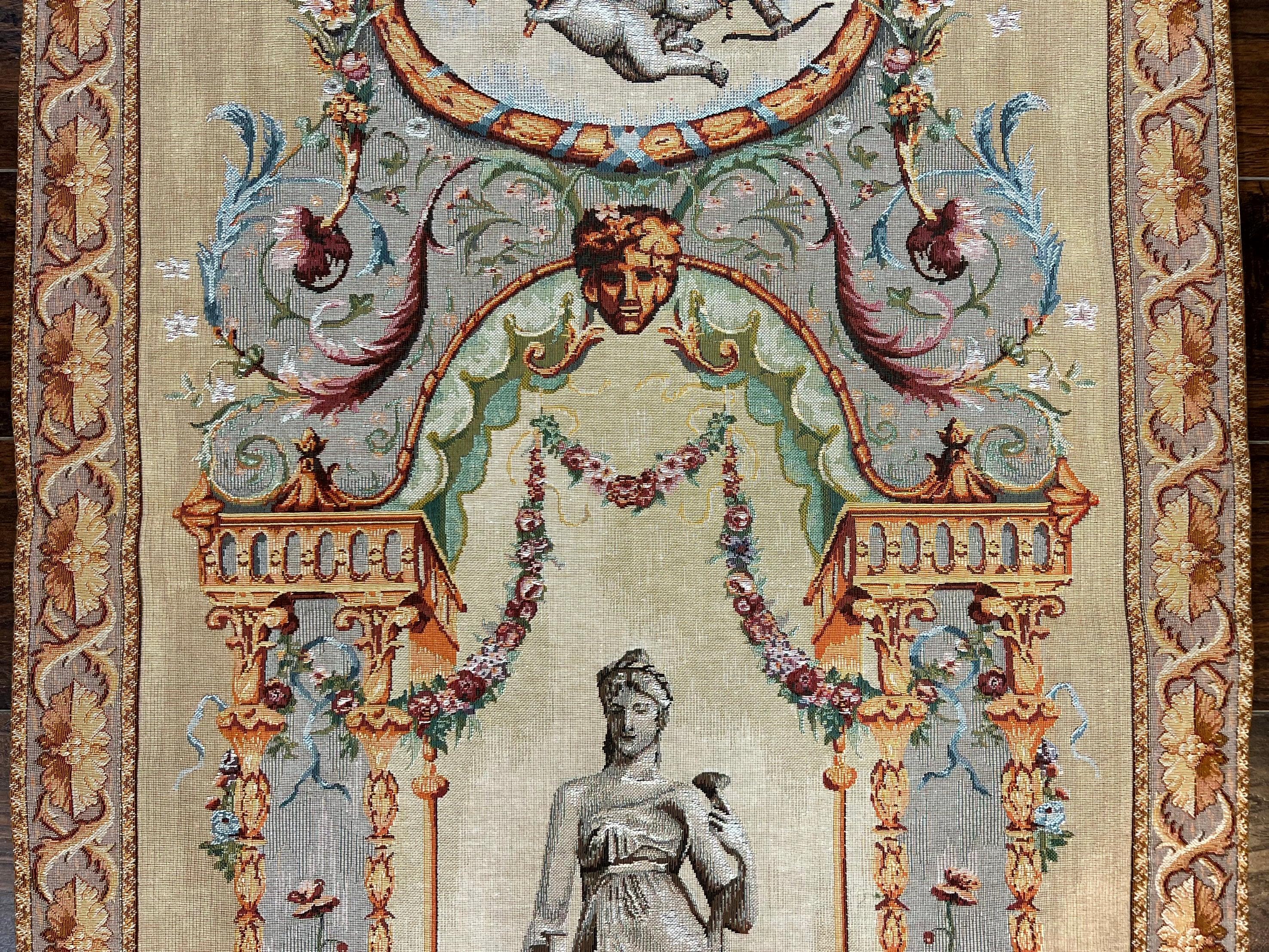 Tapestry of Greek/Roman Statue, Wall Hanging, Vintage, Vertical Tapestry - Jewel Rugs