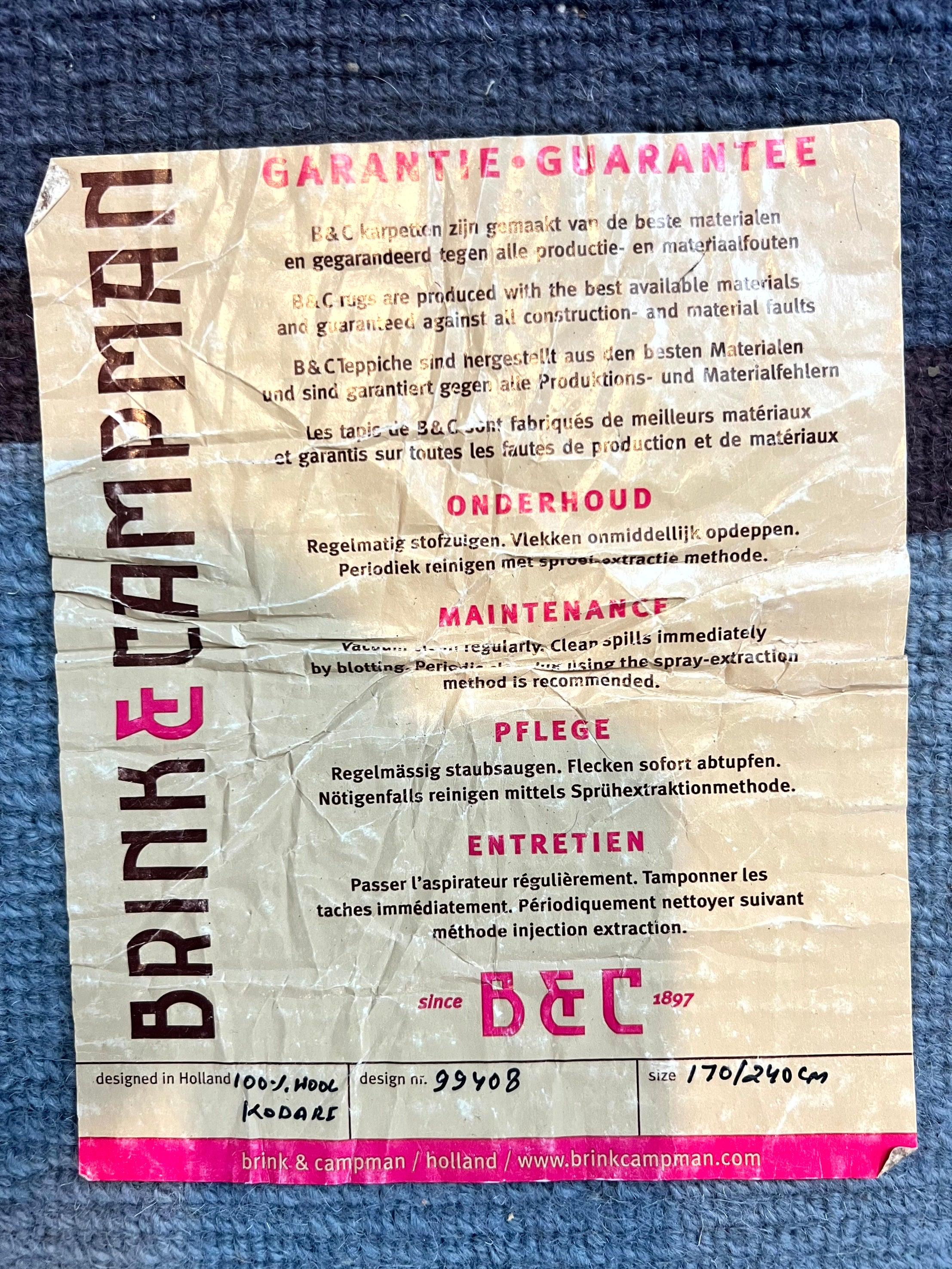 Modern Nepali Handmade Wool Rug 6x8, Blues Gray Mauve, Abstract, Nepali Tibetan Rug - Jewel Rugs