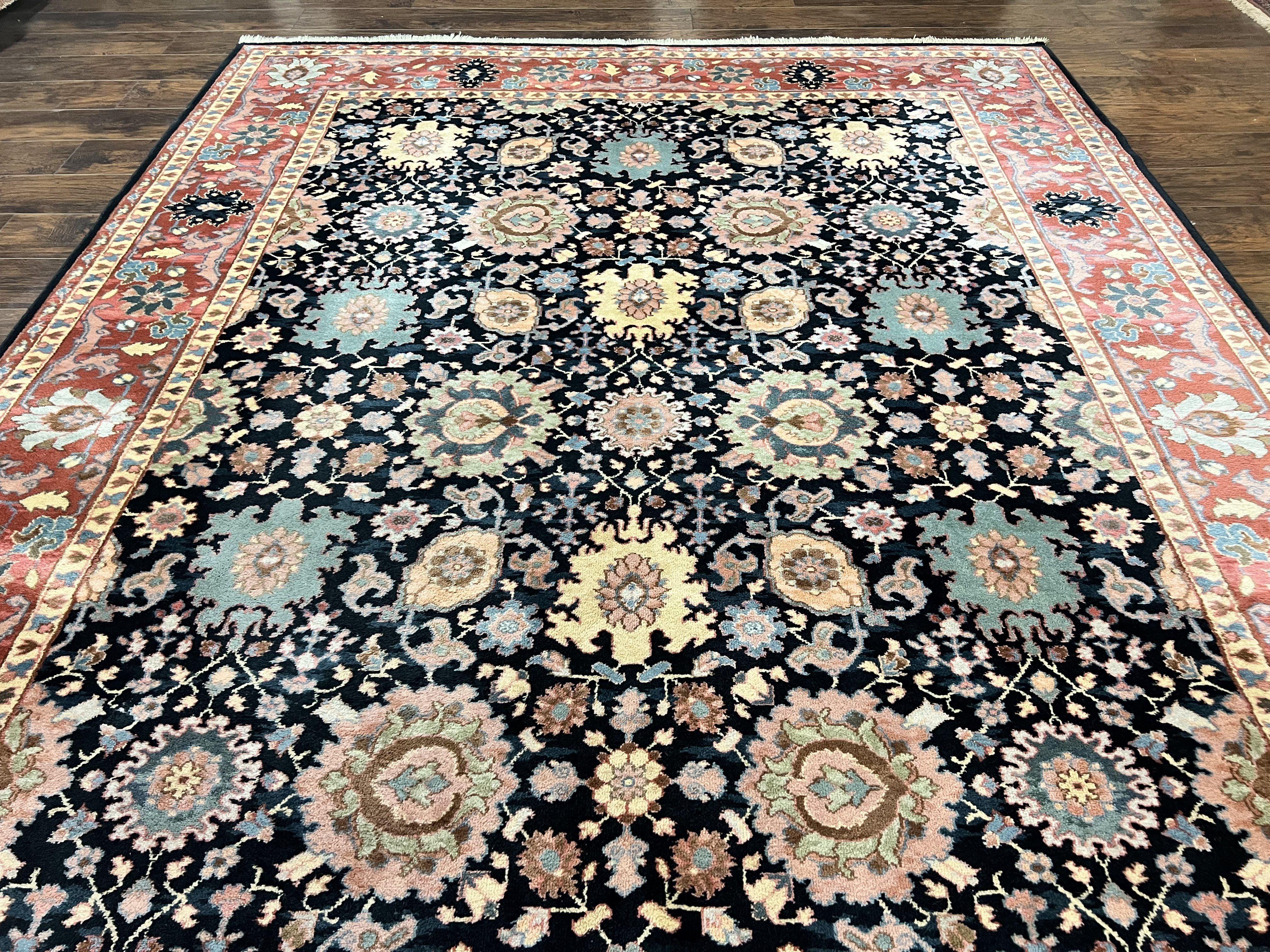 Karastan Rug 8 x 11.7, Karastan Williamsburg Kurdish Pattern 559, Wool Pile Vintage Karastan Carpet, Discontinued, Room SIzed Area Rug - Jewel Rugs