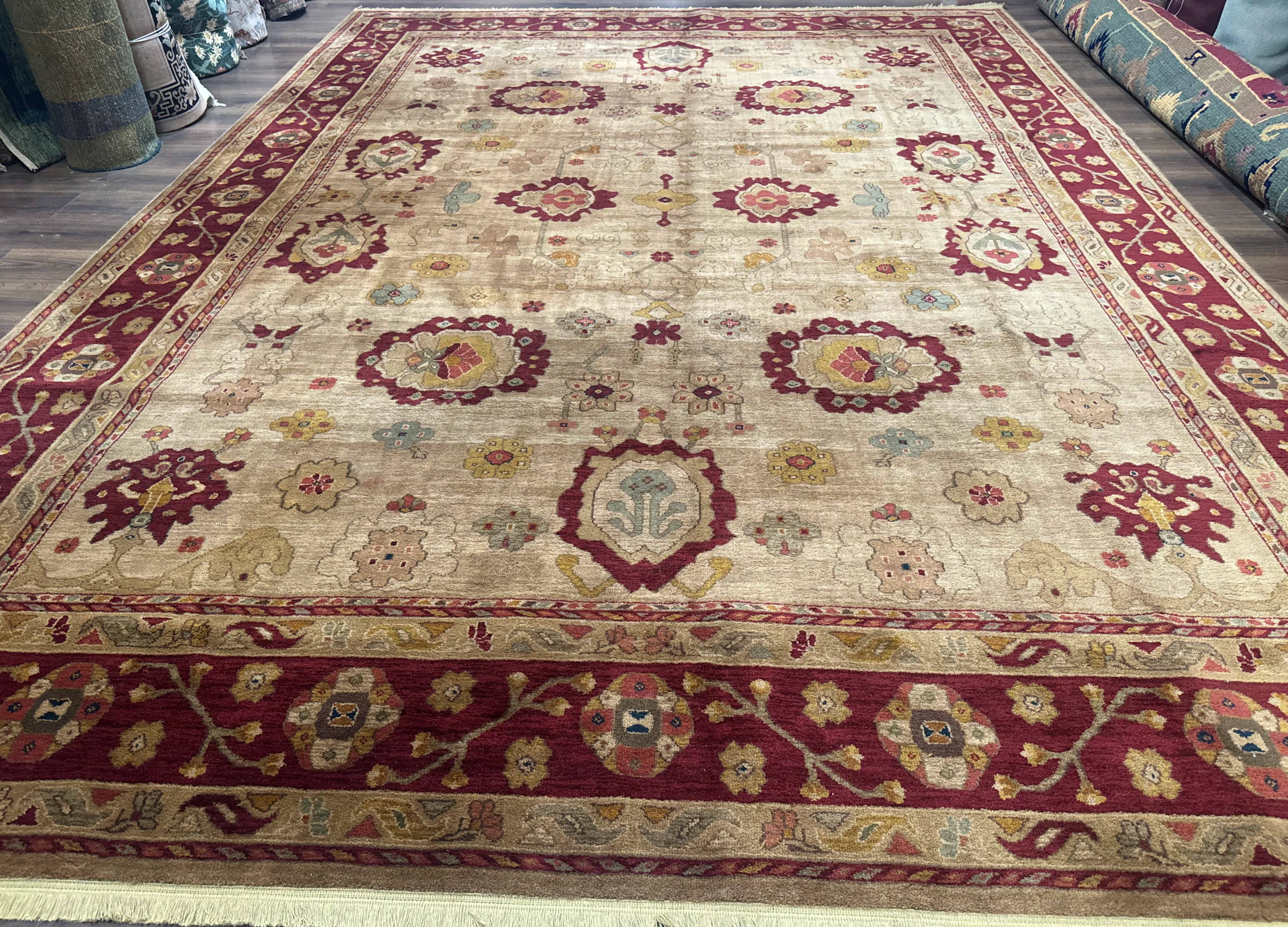 Karastan Rug 10x14, Antique Legends Oushak 2200-203, Vintage, Wool Pile - Jewel Rugs