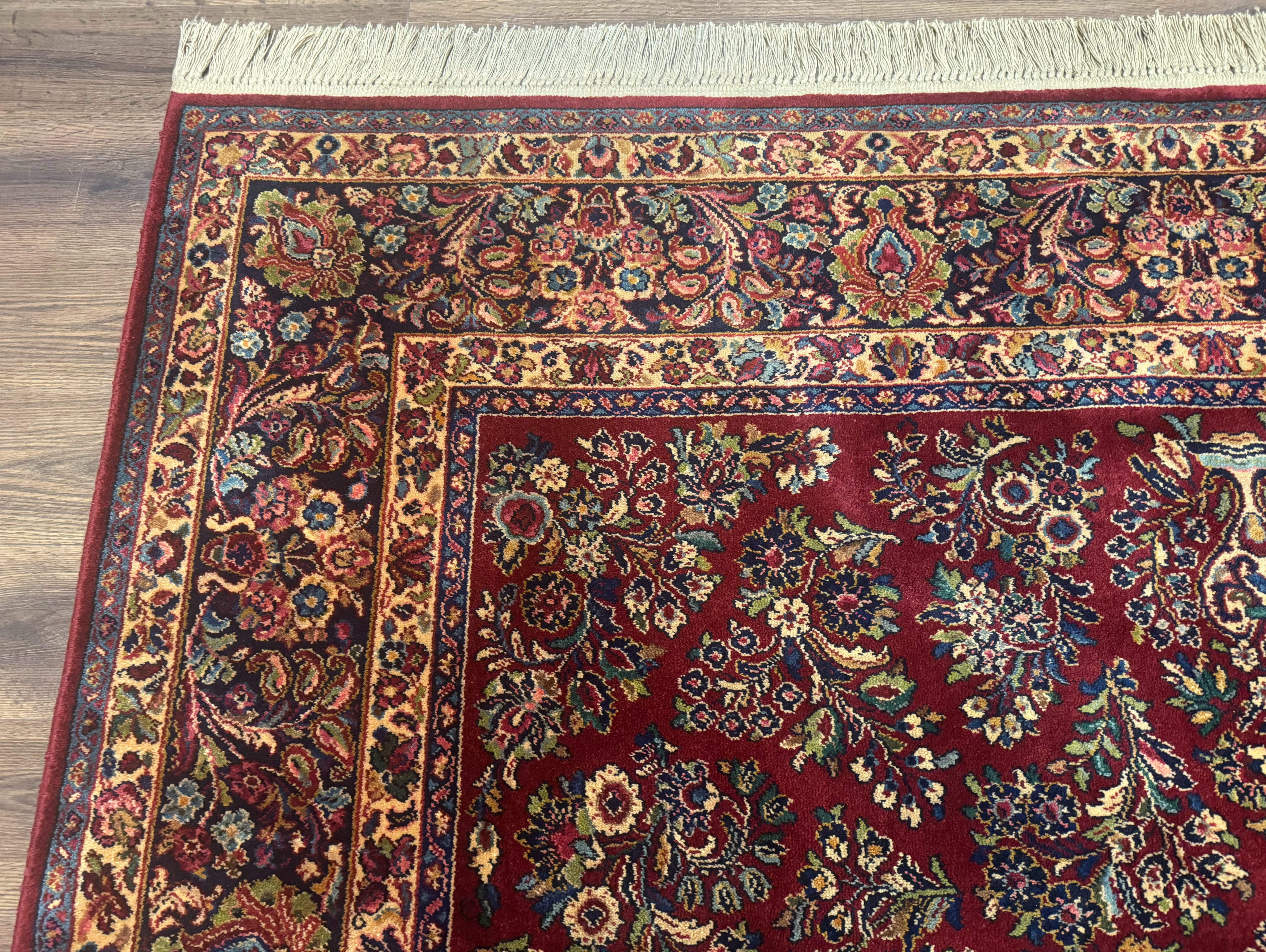 Karastan Rug 8.8 x 12 Red Sarouk #785 - Jewel Rugs