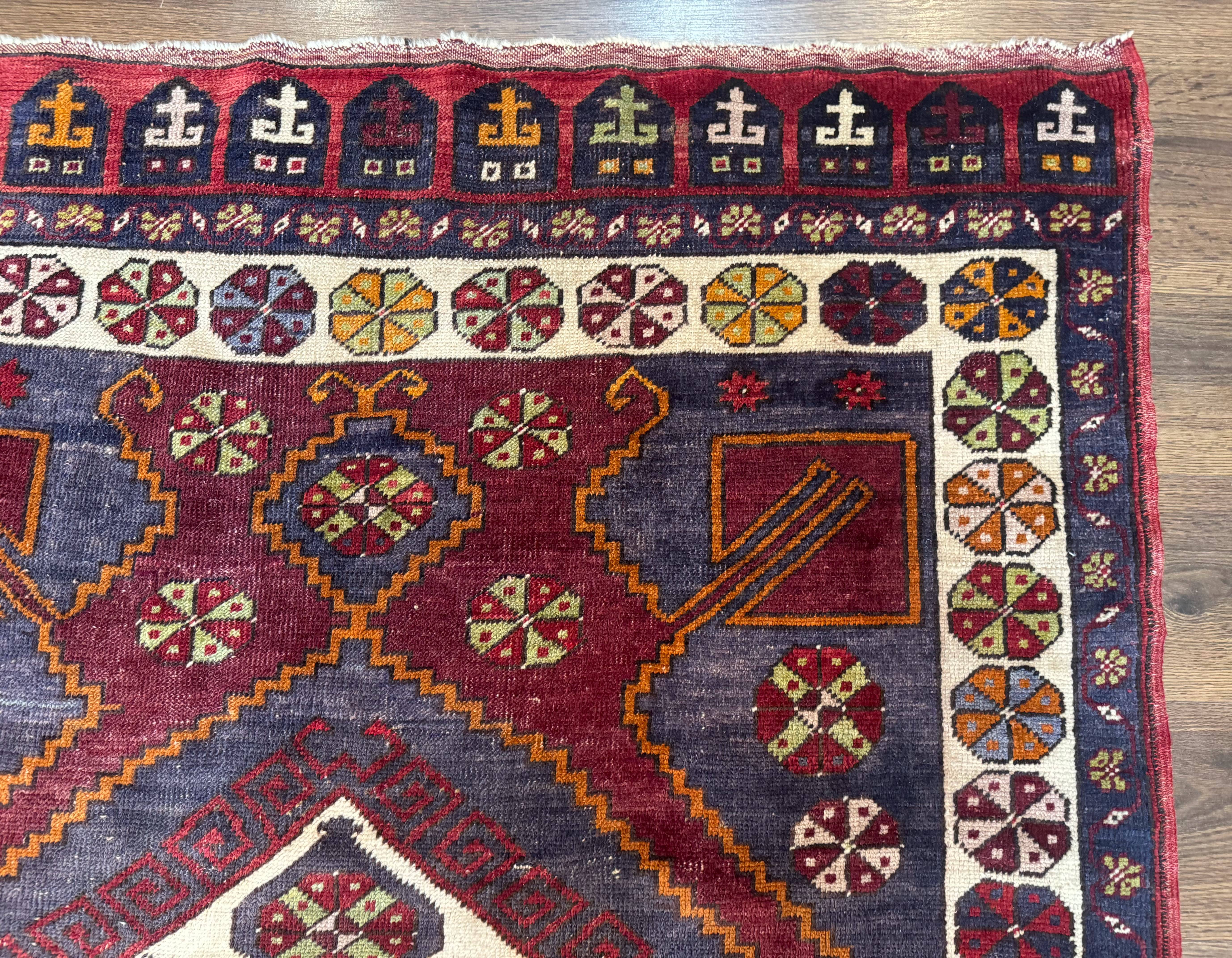 Turkish Kazak Rug 5x7, Geometric - Jewel Rugs