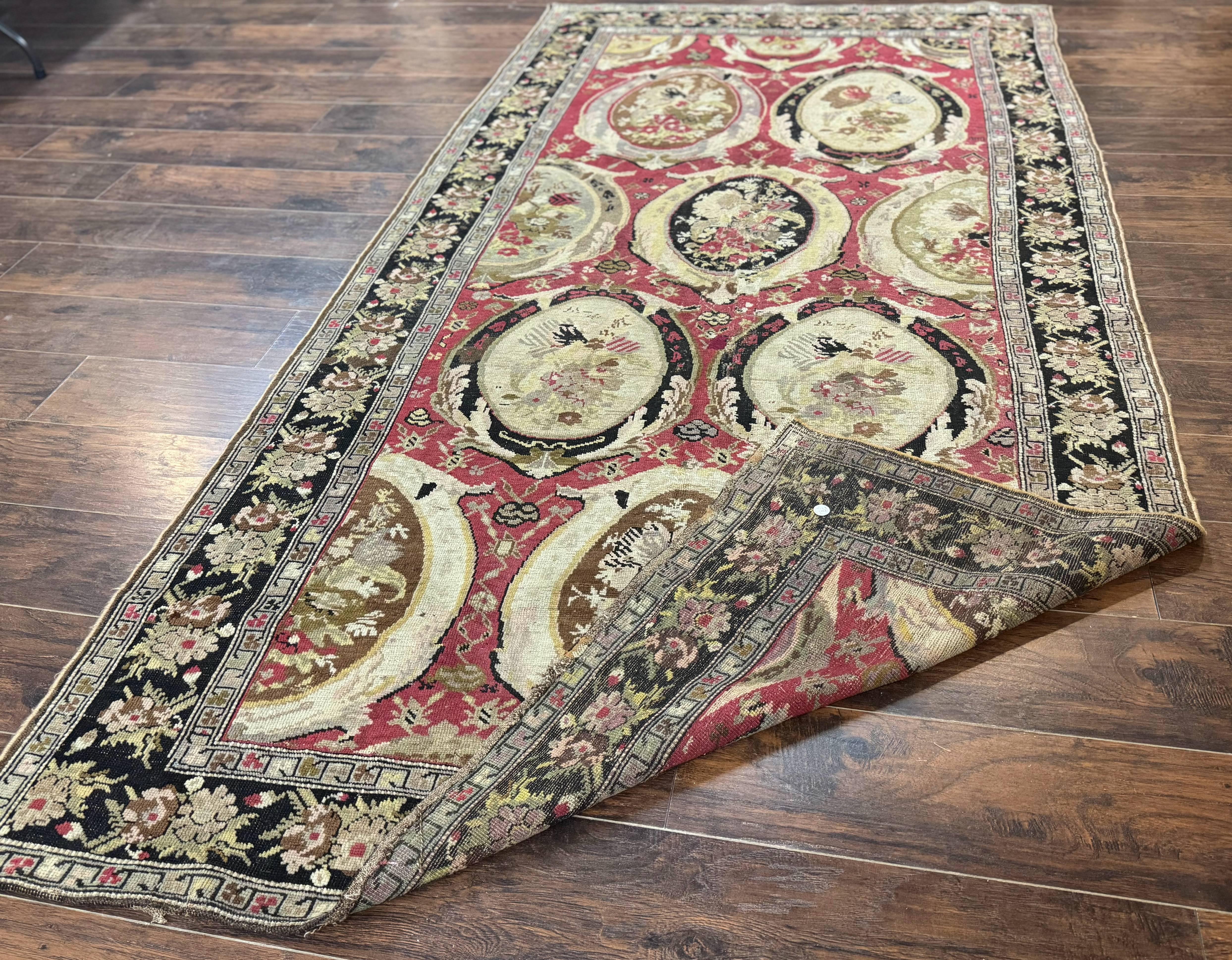 Antique Caucasian Karabakh Rug 5x10 - Jewel Rugs