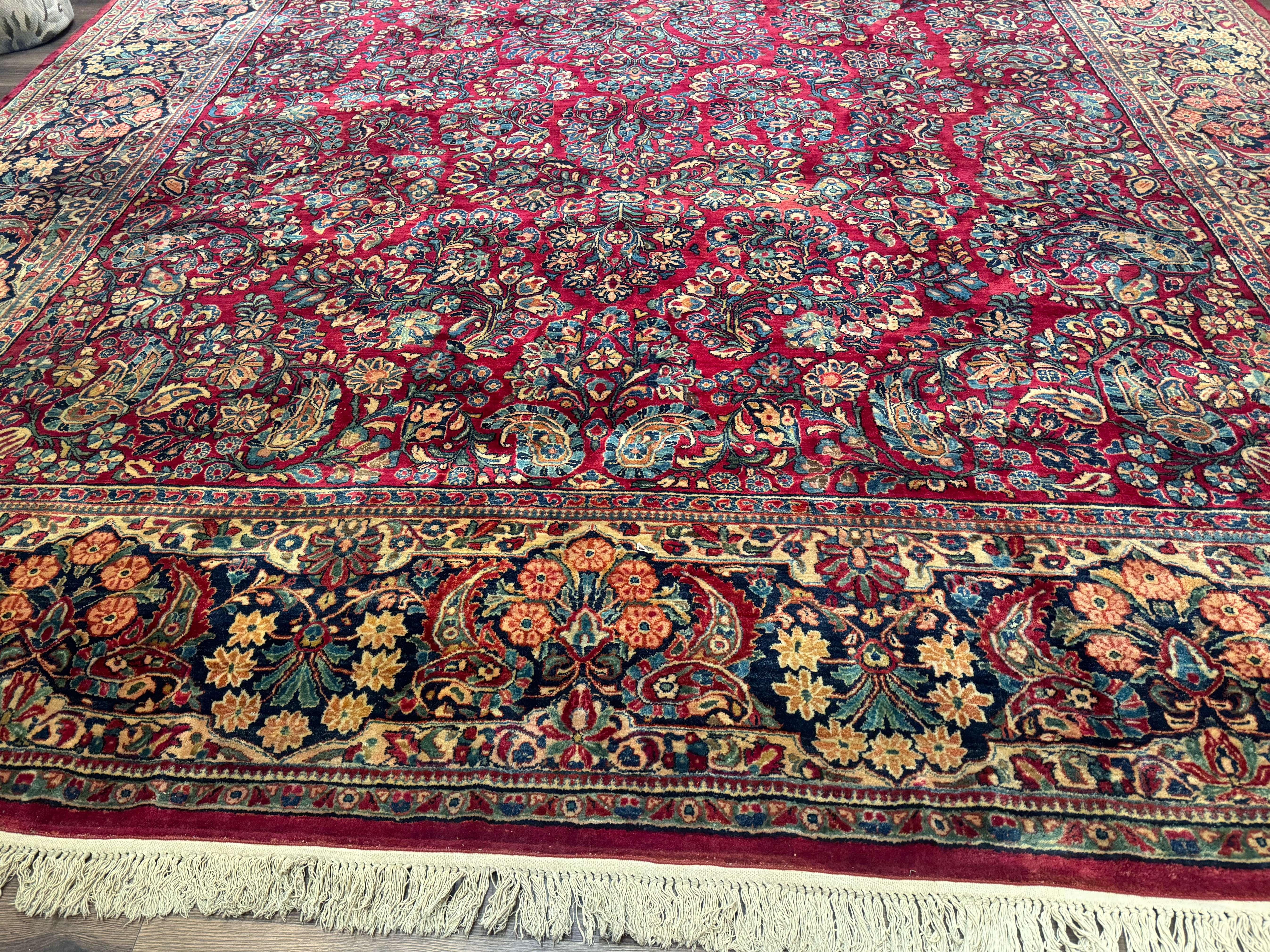 Palace Size Antique Persian Sarouk Rug 12x18 - Jewel Rugs