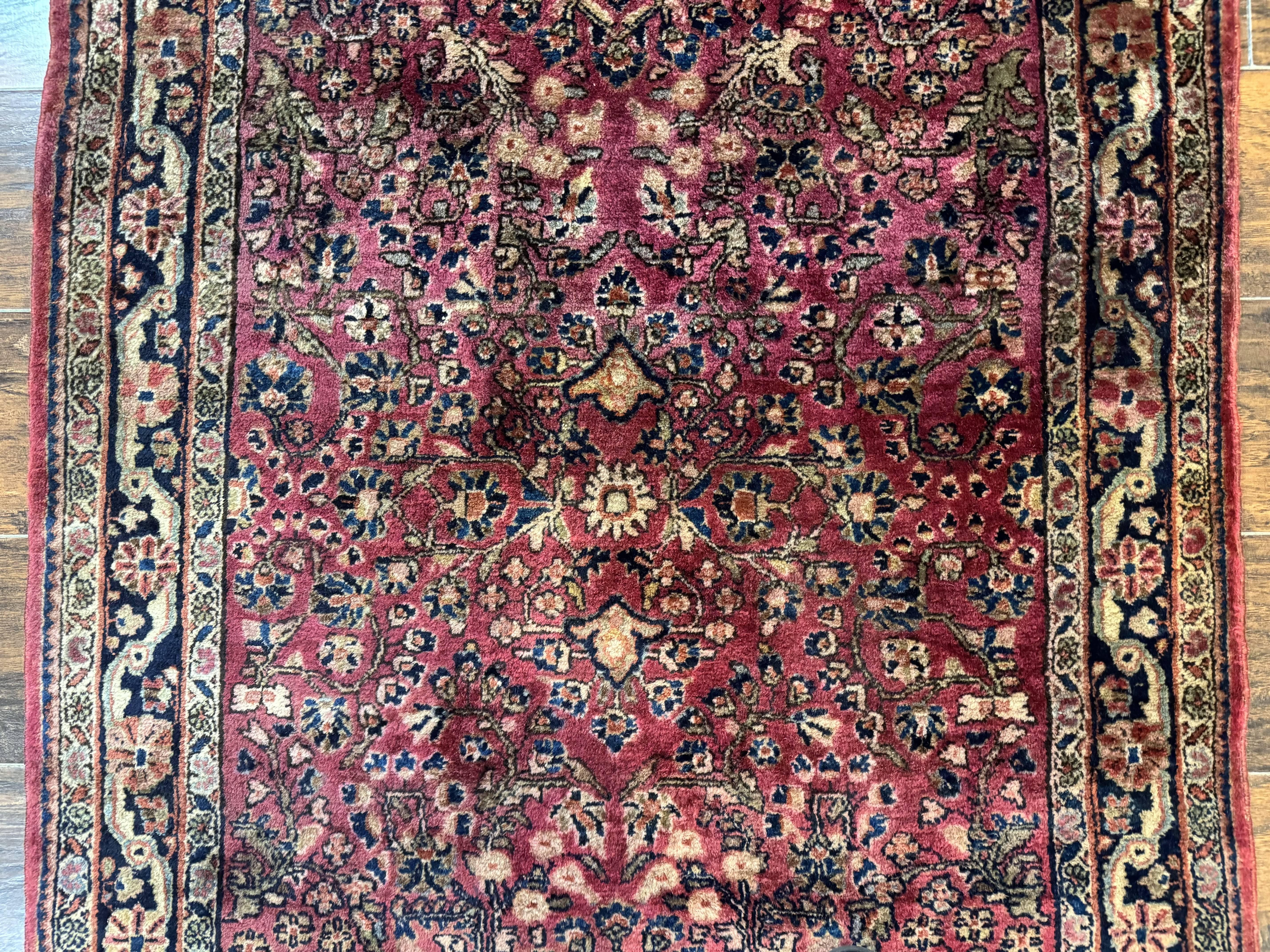 Persian Sarouk Rug 3x5, Antique Persian Carpet - Jewel Rugs