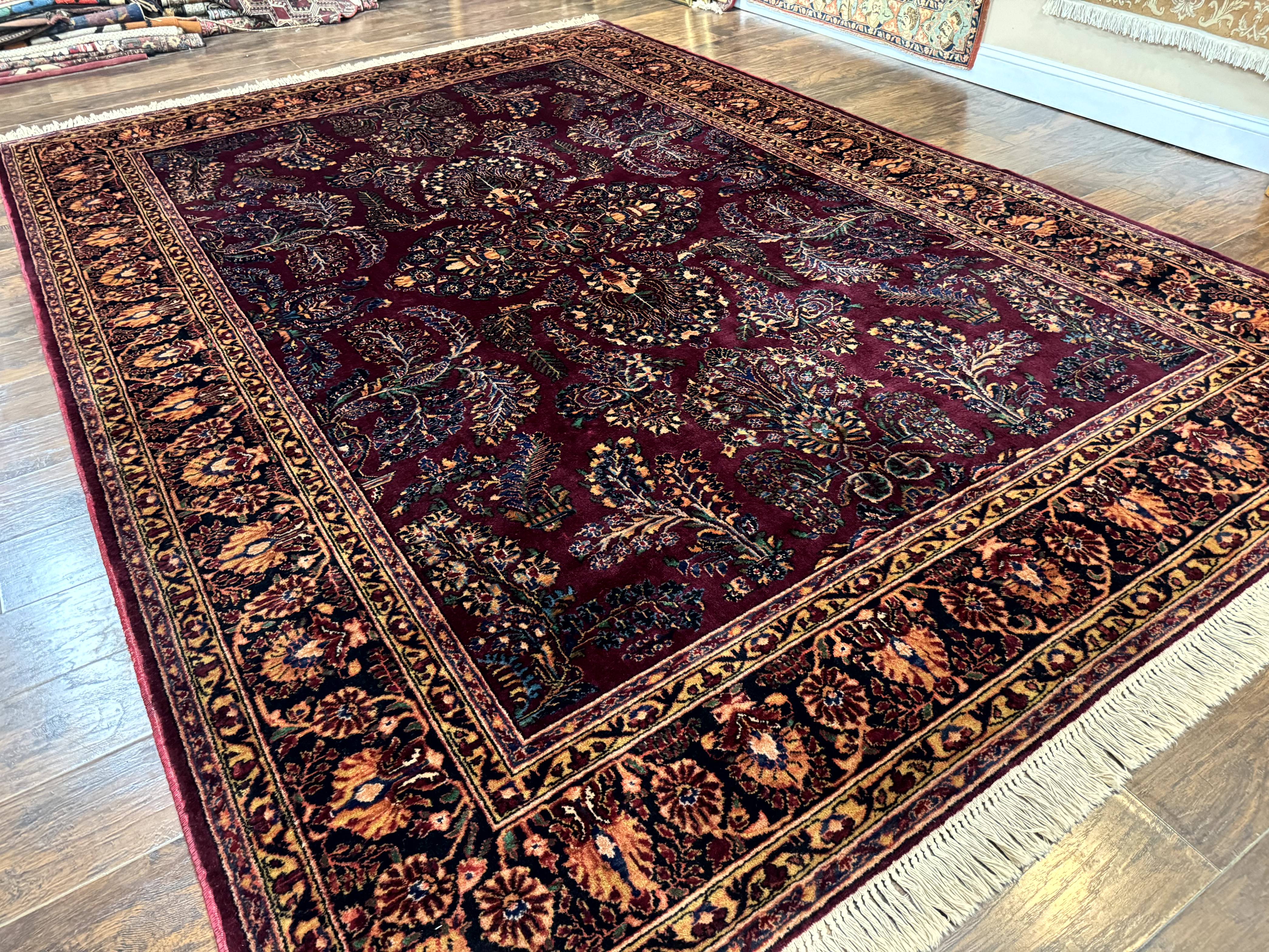 Antique Karastan Rug 8.6 x 12, Wool Pile, Vintage Discontinued Karastan Sarouk Lanamar - Jewel Rugs