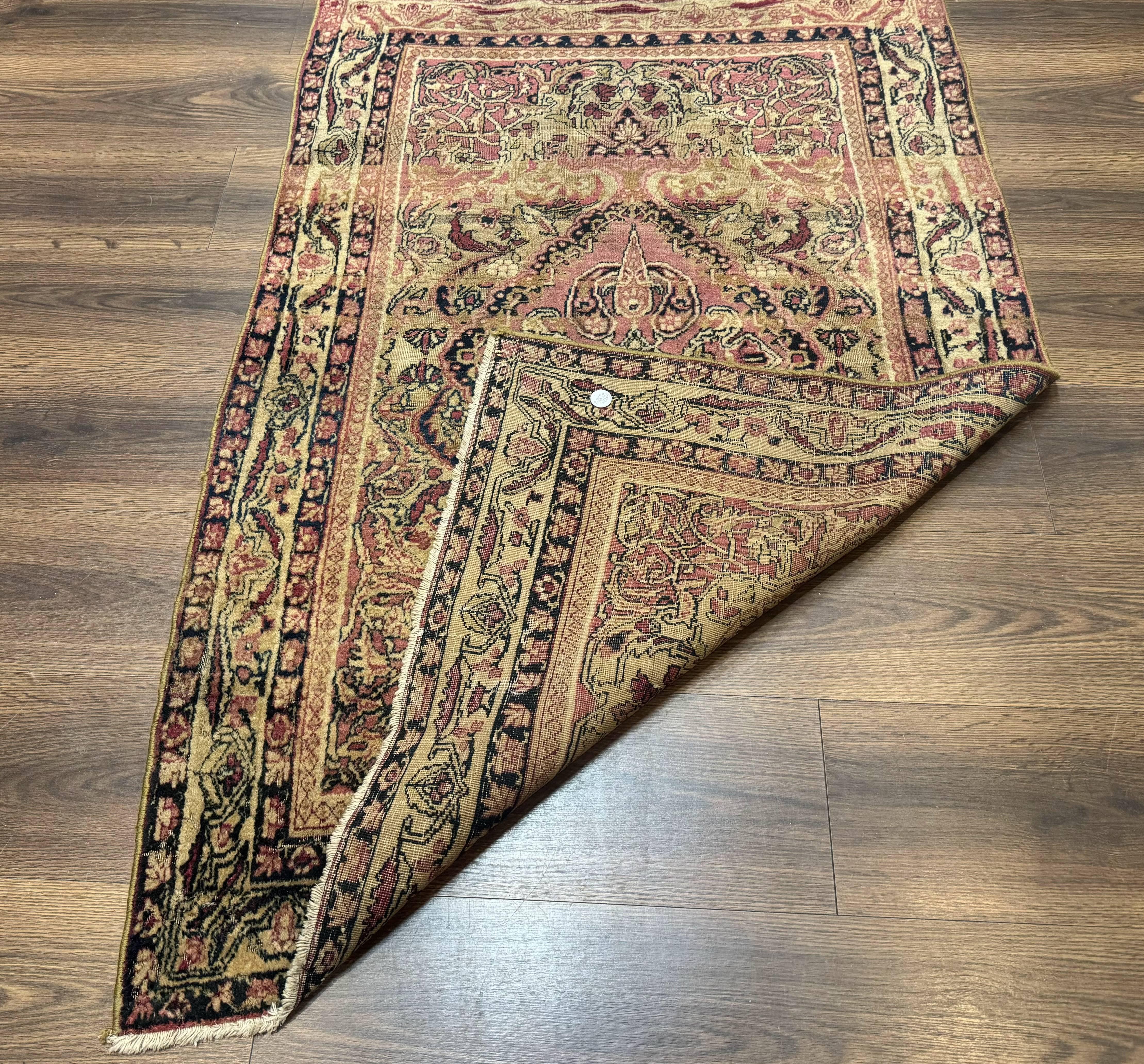 Antique Persian Lavar Rug 3x5, Persian Kerman Rug, Traditional Persian Carpet - Jewel Rugs