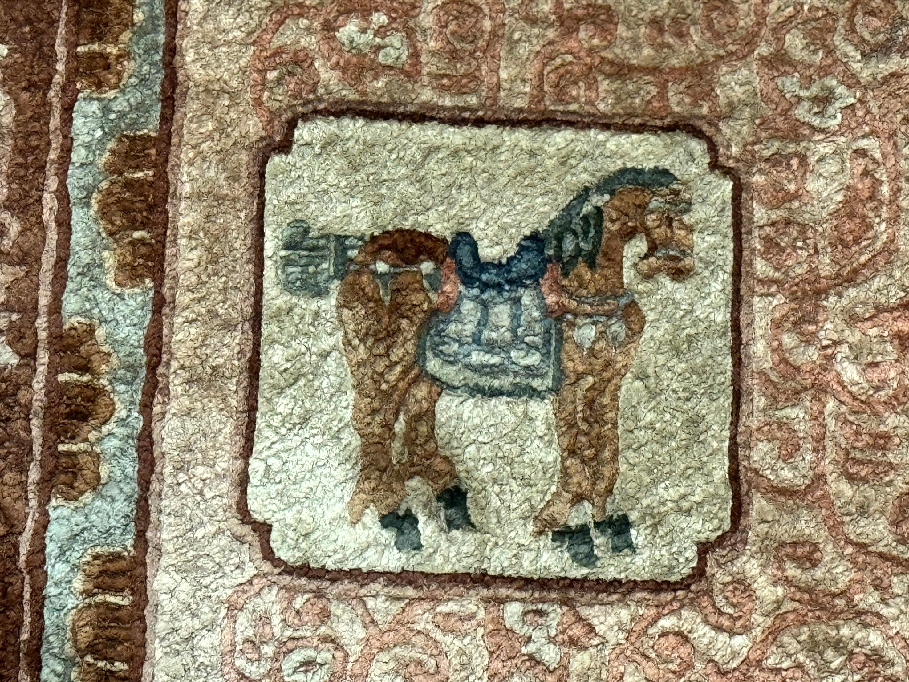Silk Chinese Rug 2x4, Animal Pictorials Camel Horse Elephant, Fine 200 KPSI - Jewel Rugs