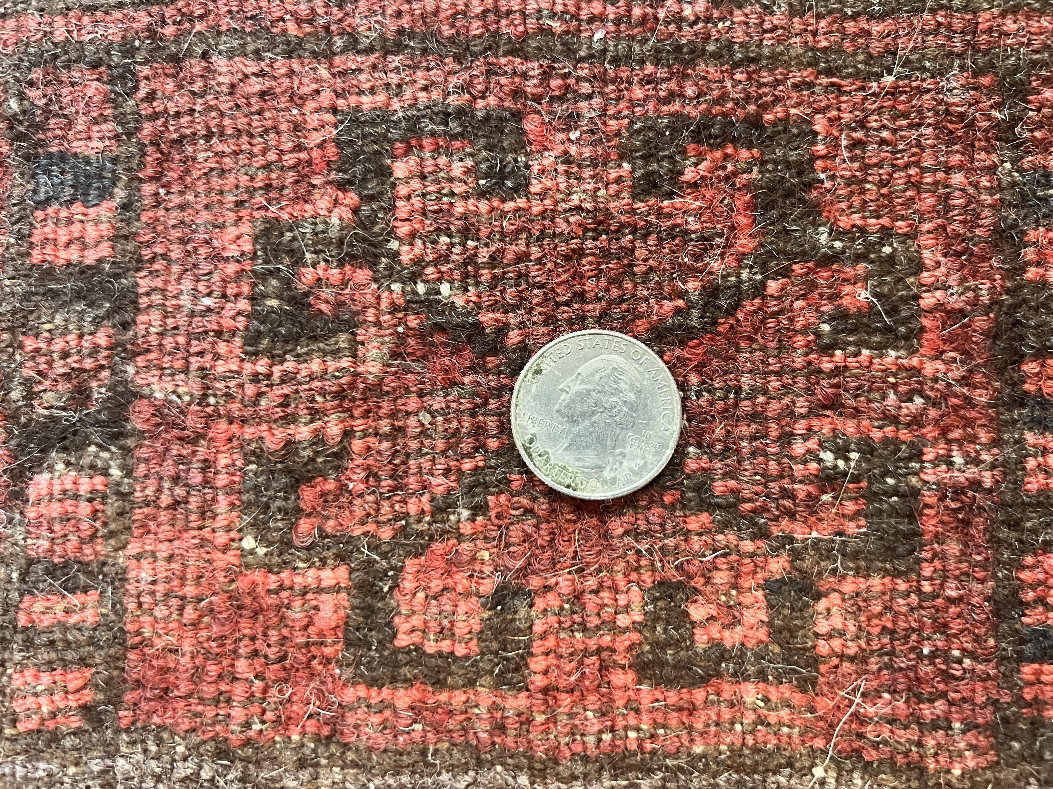 Afghan Rug 3x6, Semi Antique Vintage Oriental Carpet, Wool Handmade Red Rug, Tribal Rug, Afghan Beshir Rug - Jewel Rugs