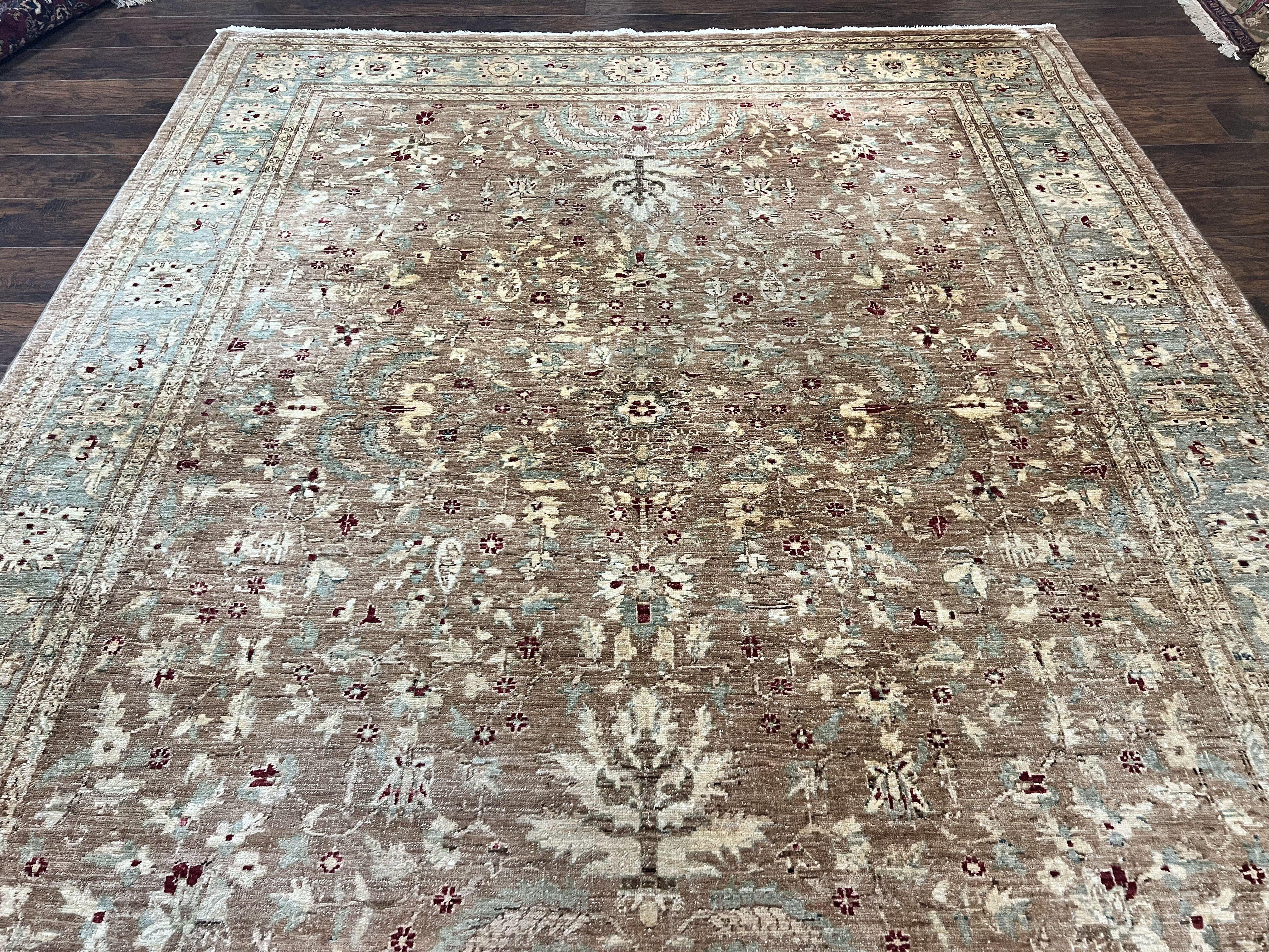 Pakistani Peshawar Rug 8x10, Handmade Pak Persian Oriental Carpet, Wool, Floral Allover - Jewel Rugs