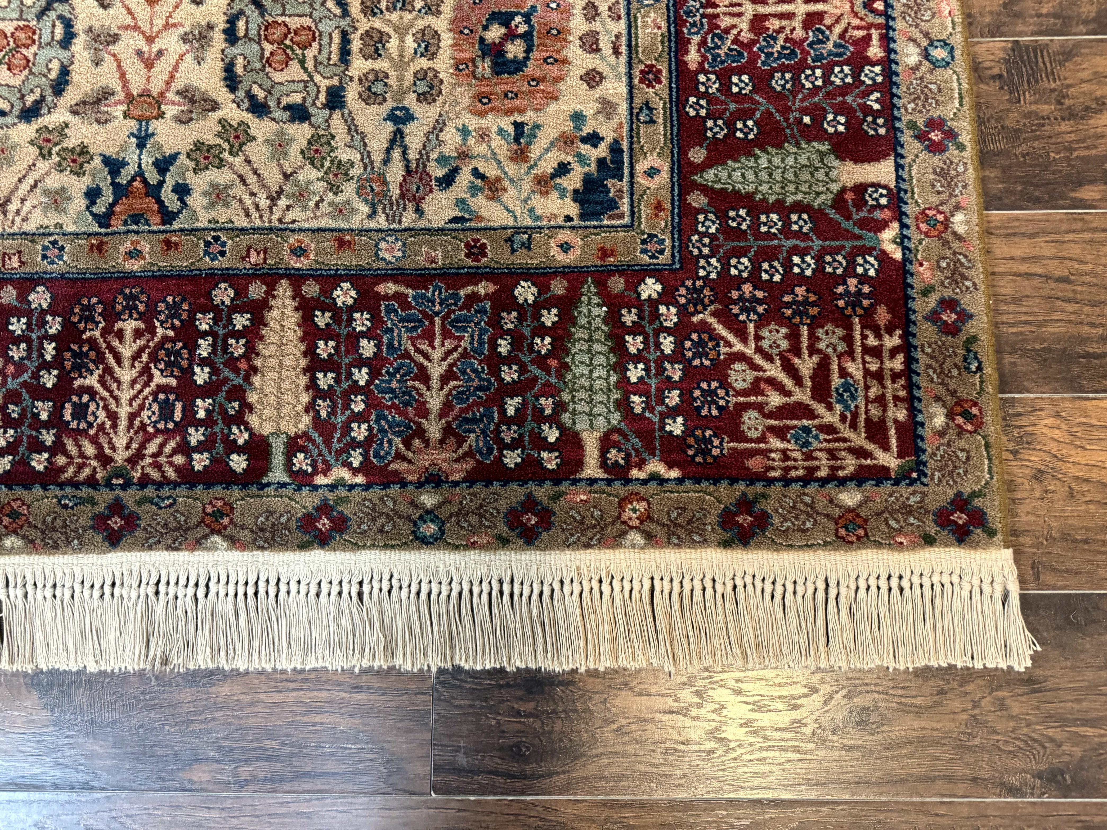 Karastan Rug 5.9 x 9 Samovar Teawash #900-901 Persian Vase Pattern, Wool Karastan Carpet, Traditional Area Rug, Allover Pattern Vintage Rug - Jewel Rugs