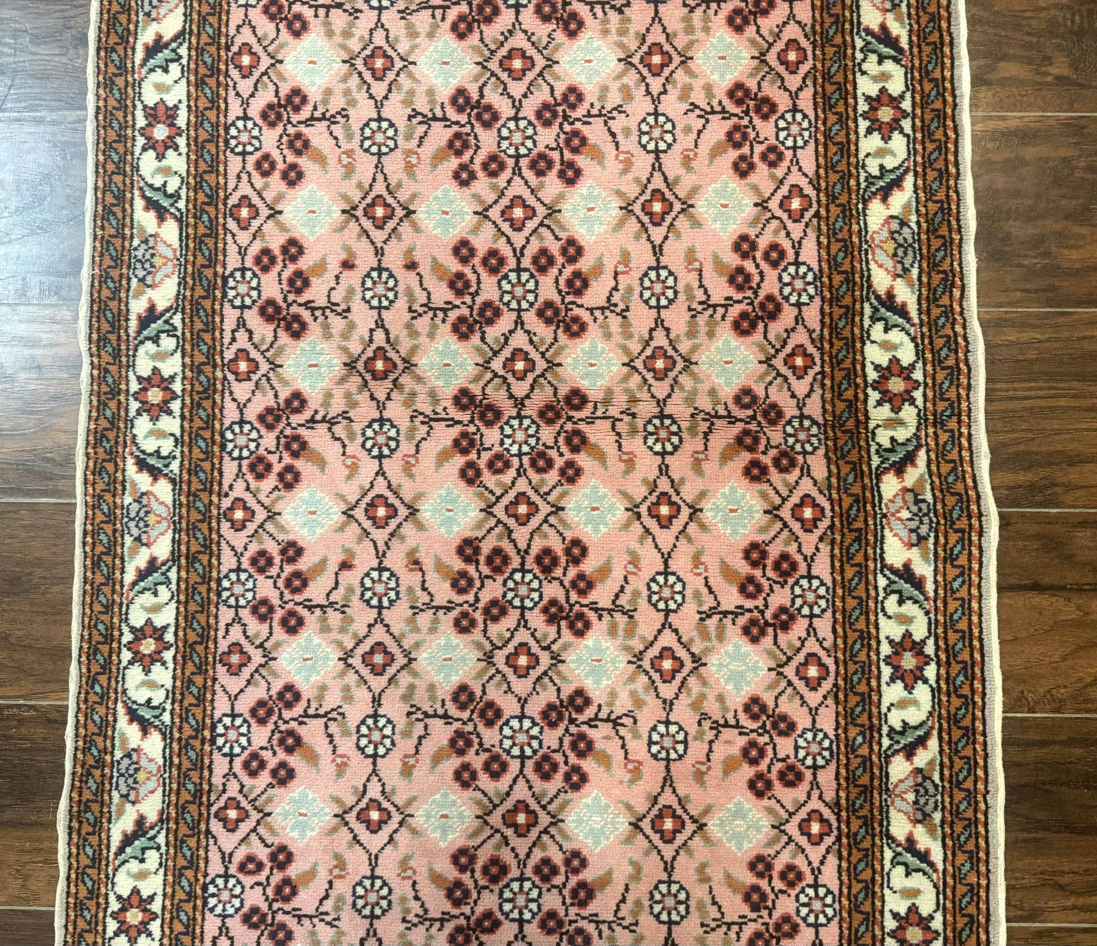Turkish Sivas Rug 3x4, Pink, Handmade, Wool, Vintage - Jewel Rugs