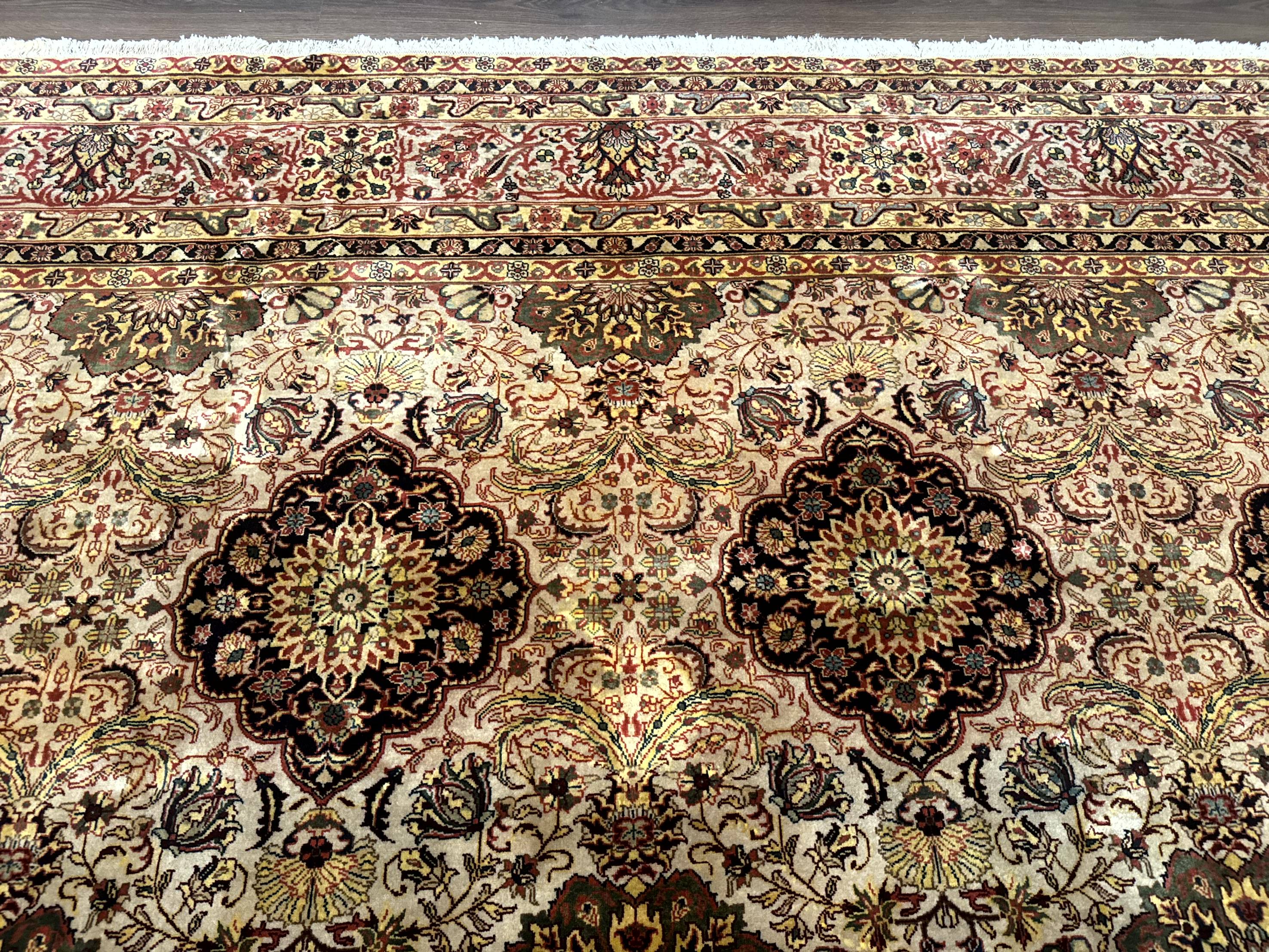 Indian Agra Rug 9x12, Fine Oriental Carpet - Jewel Rugs