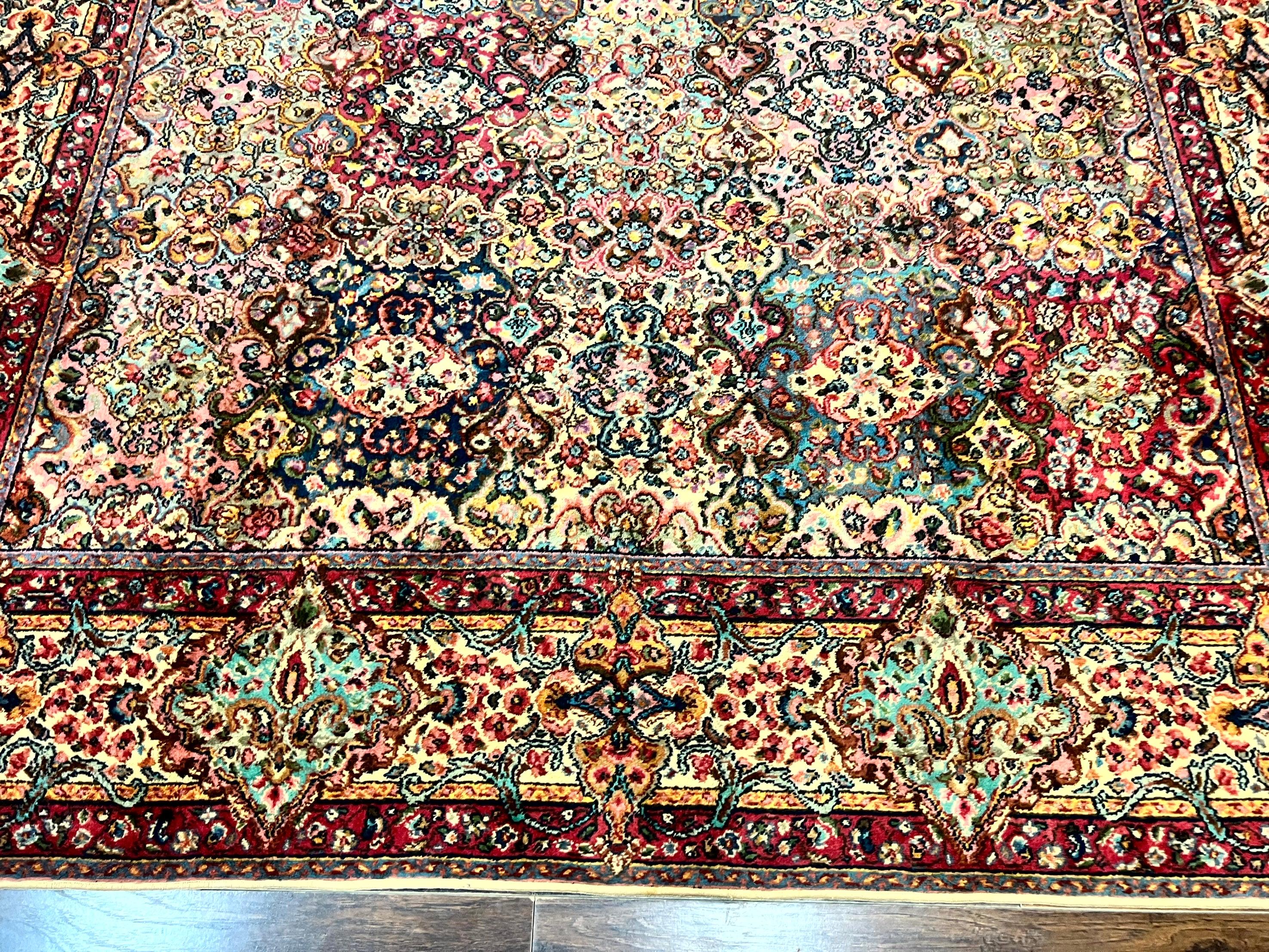 Karastan Rug 9x12 Lanamar Multicolor Panel Kirman #5514, Rare, Wool Karastan Carpet - Jewel Rugs