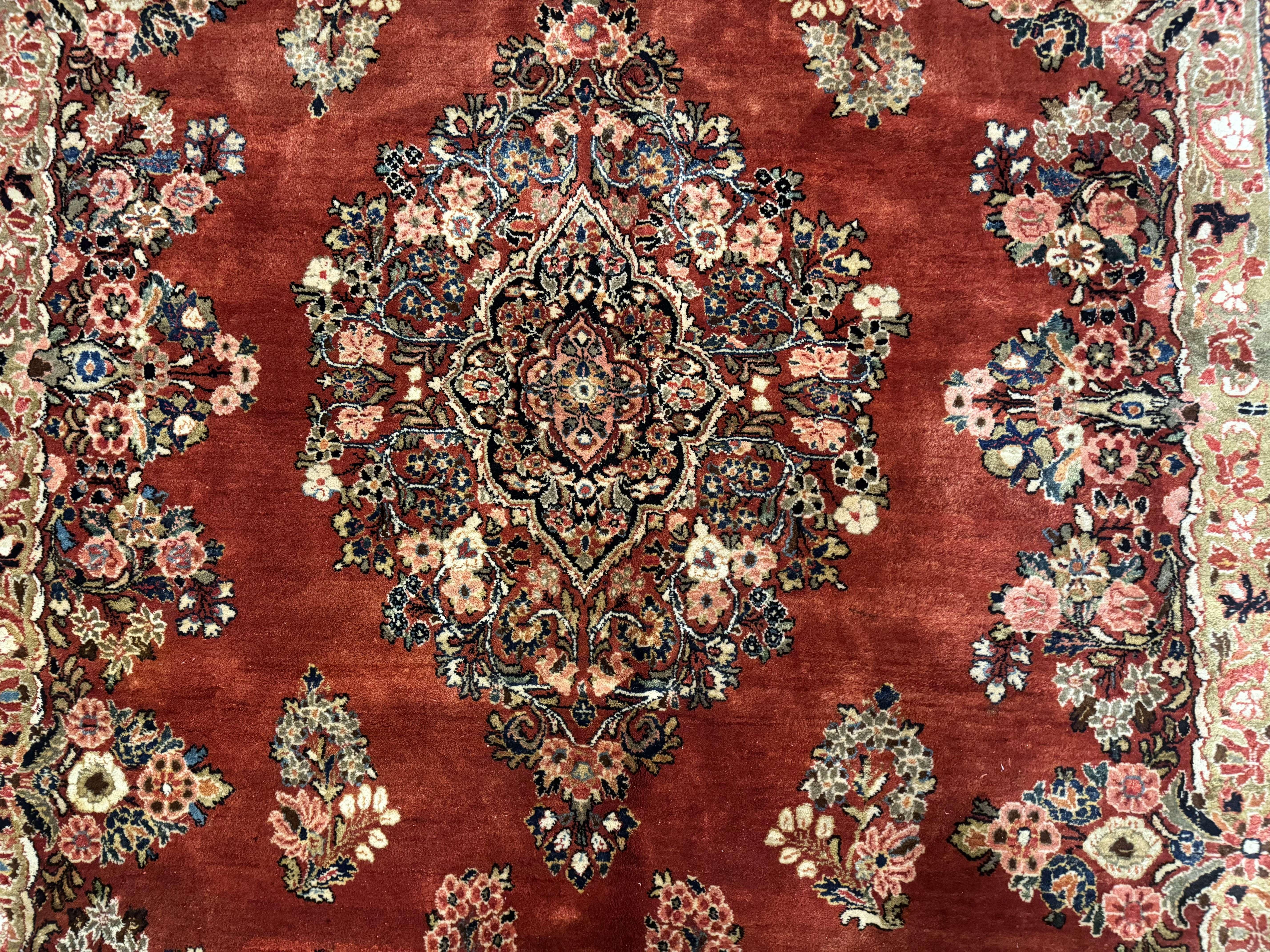 Antique Persian Sarouk Rug 9x12 - Jewel Rugs