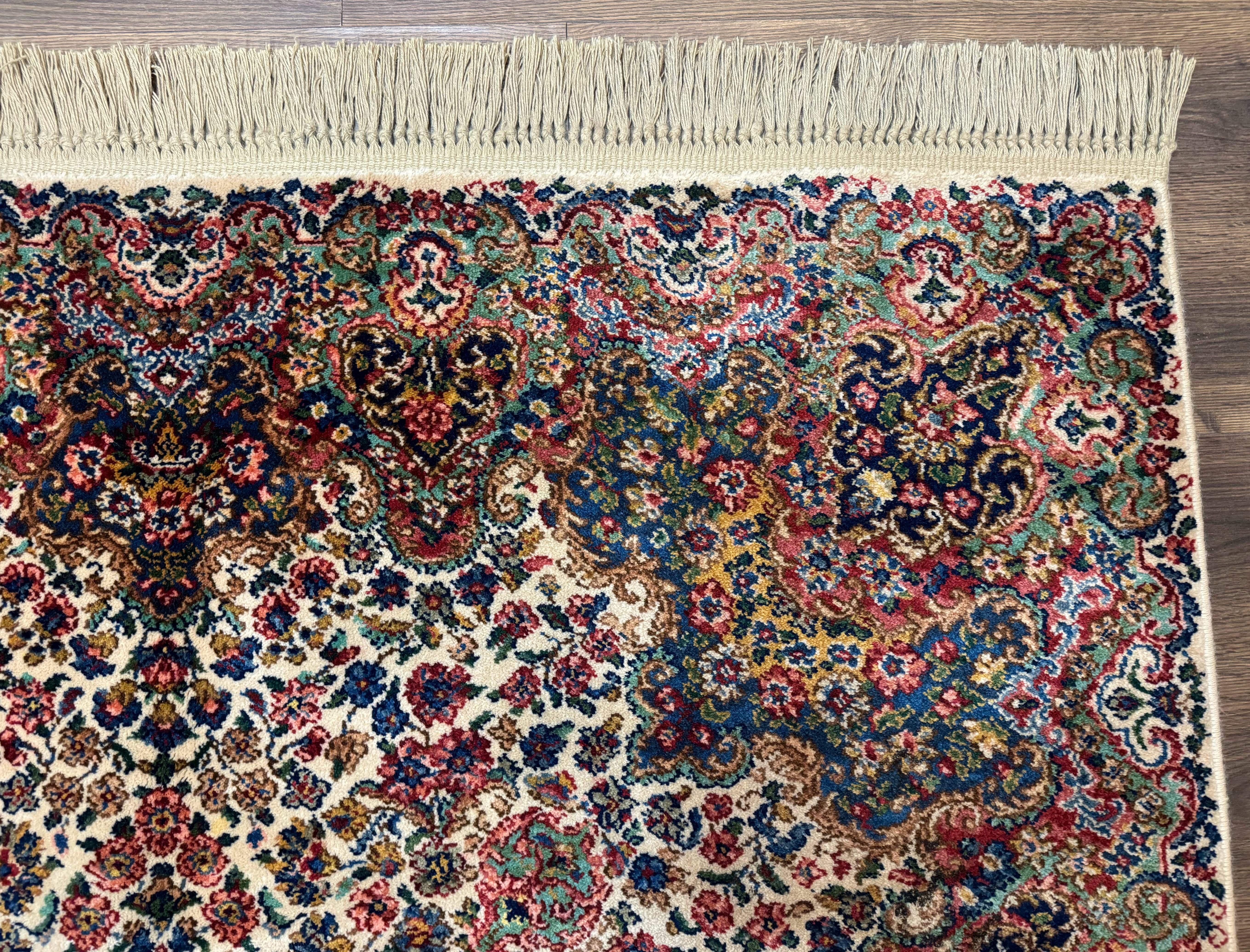 Karastan Rug 6x9 Wool Floral Kirman Rug #742 - Jewel Rugs
