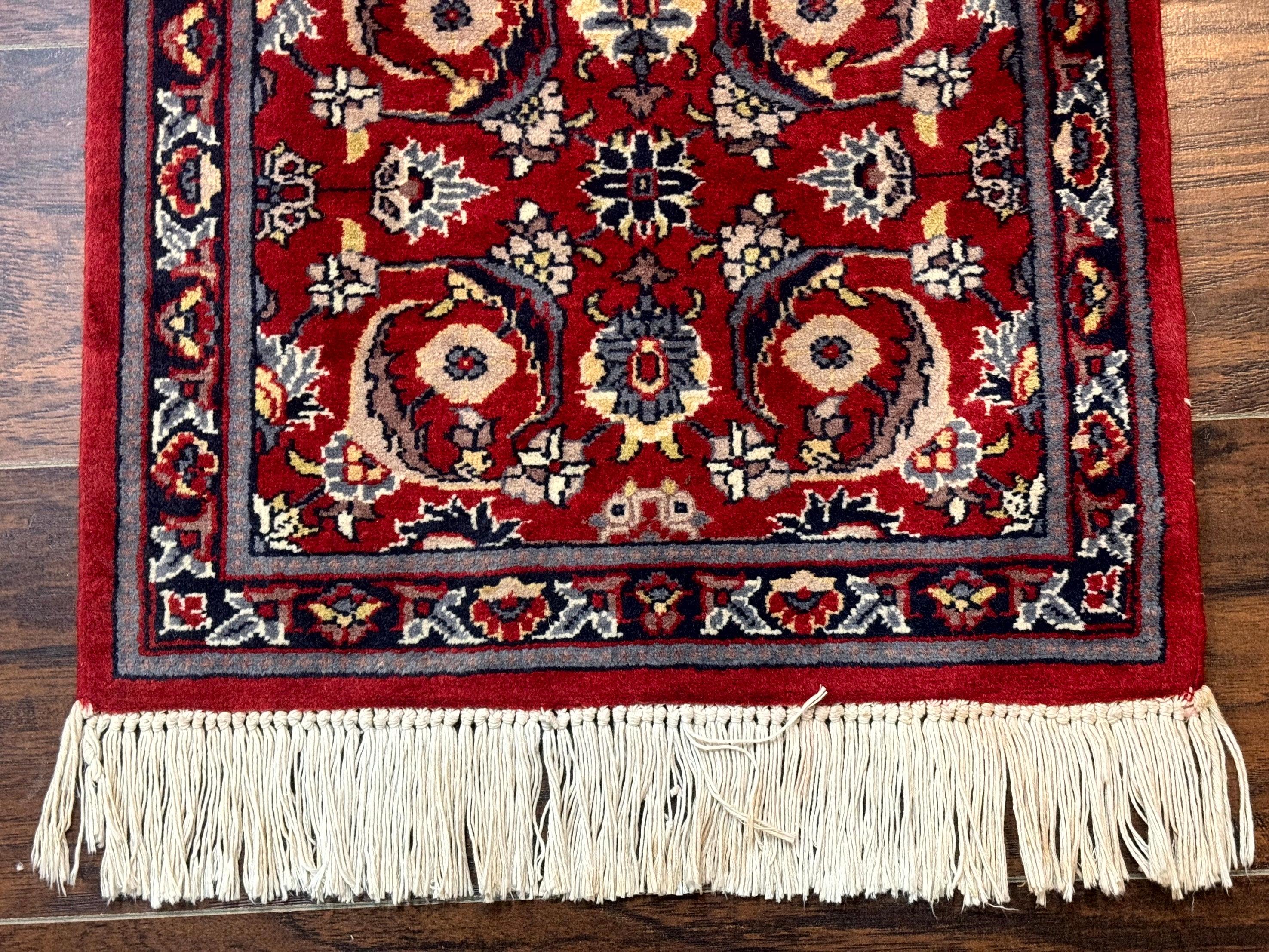 Small Pak Persian Handmade Wool Rug 1.7 x 2, Red - Jewel Rugs