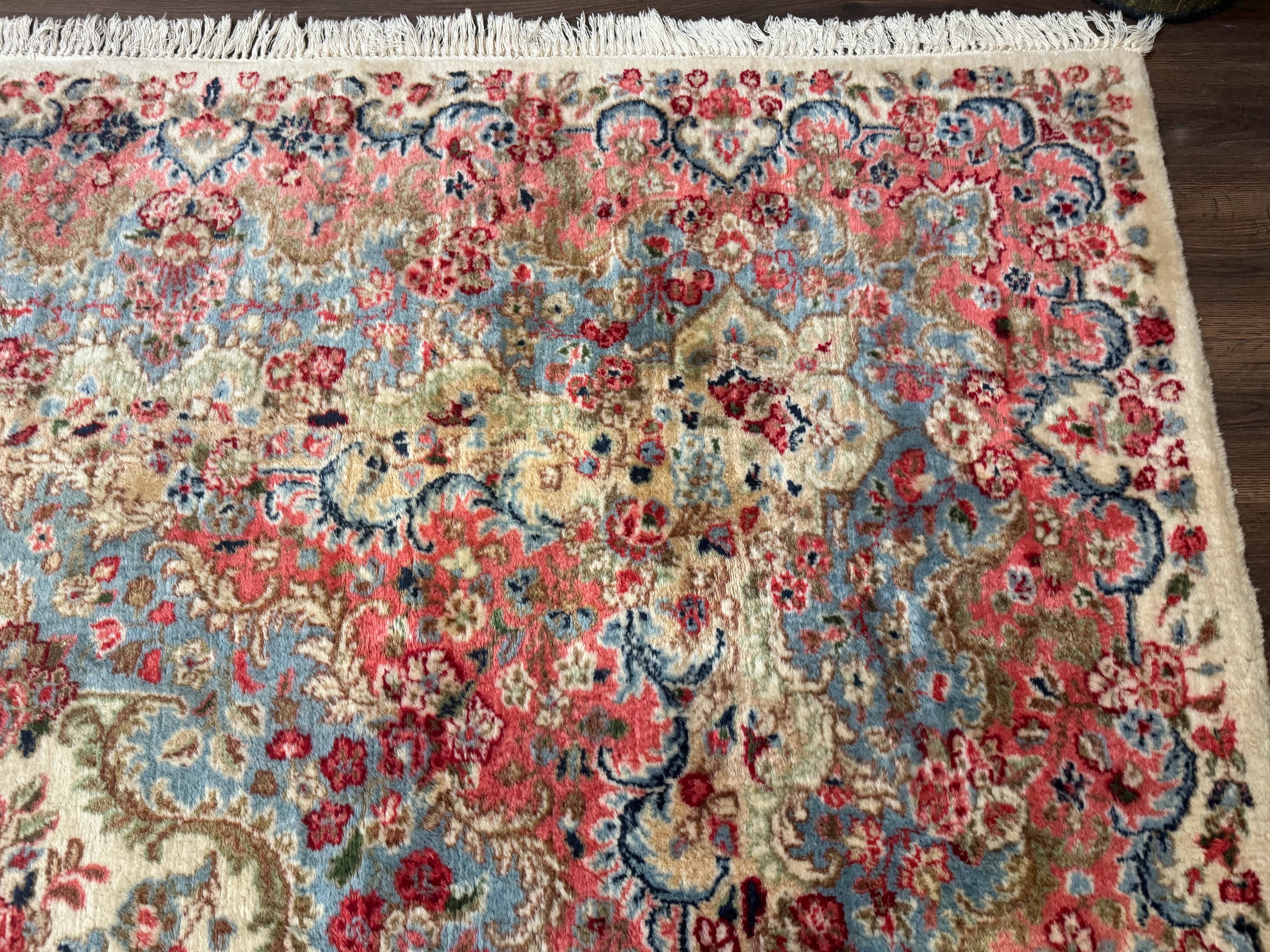 Palace Size Persian Kerman Rug 12x15, Floral, Semi Antique, Hand Knotted Wool Carpet - Jewel Rugs