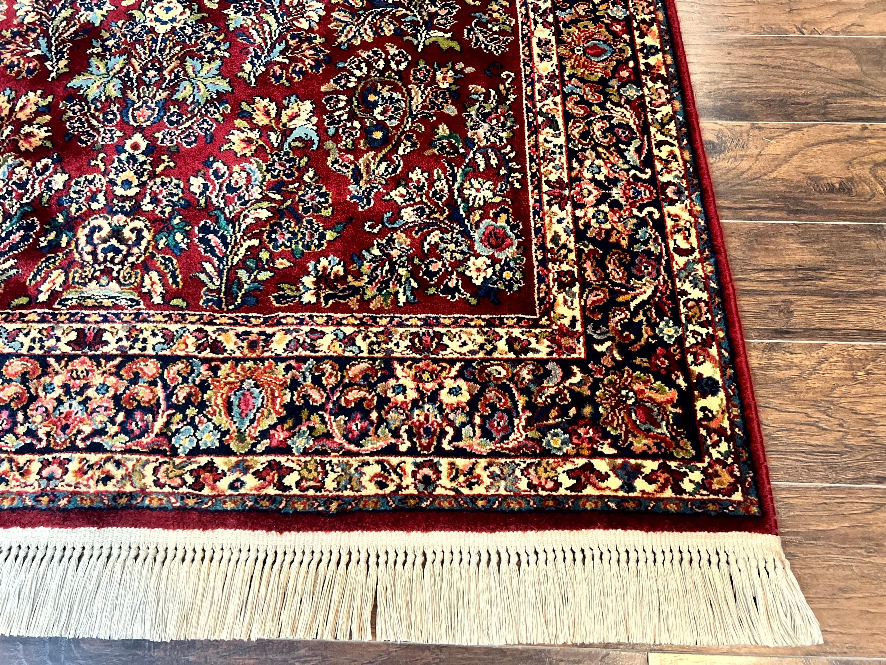 Karastan Rug 5.9 x 9 Red Sarouk Rug #785, Karastan Wool Rug, Karastan Carpet, Original 700 Series Vintage Karastan Oriental Rug Discontinued - Jewel Rugs