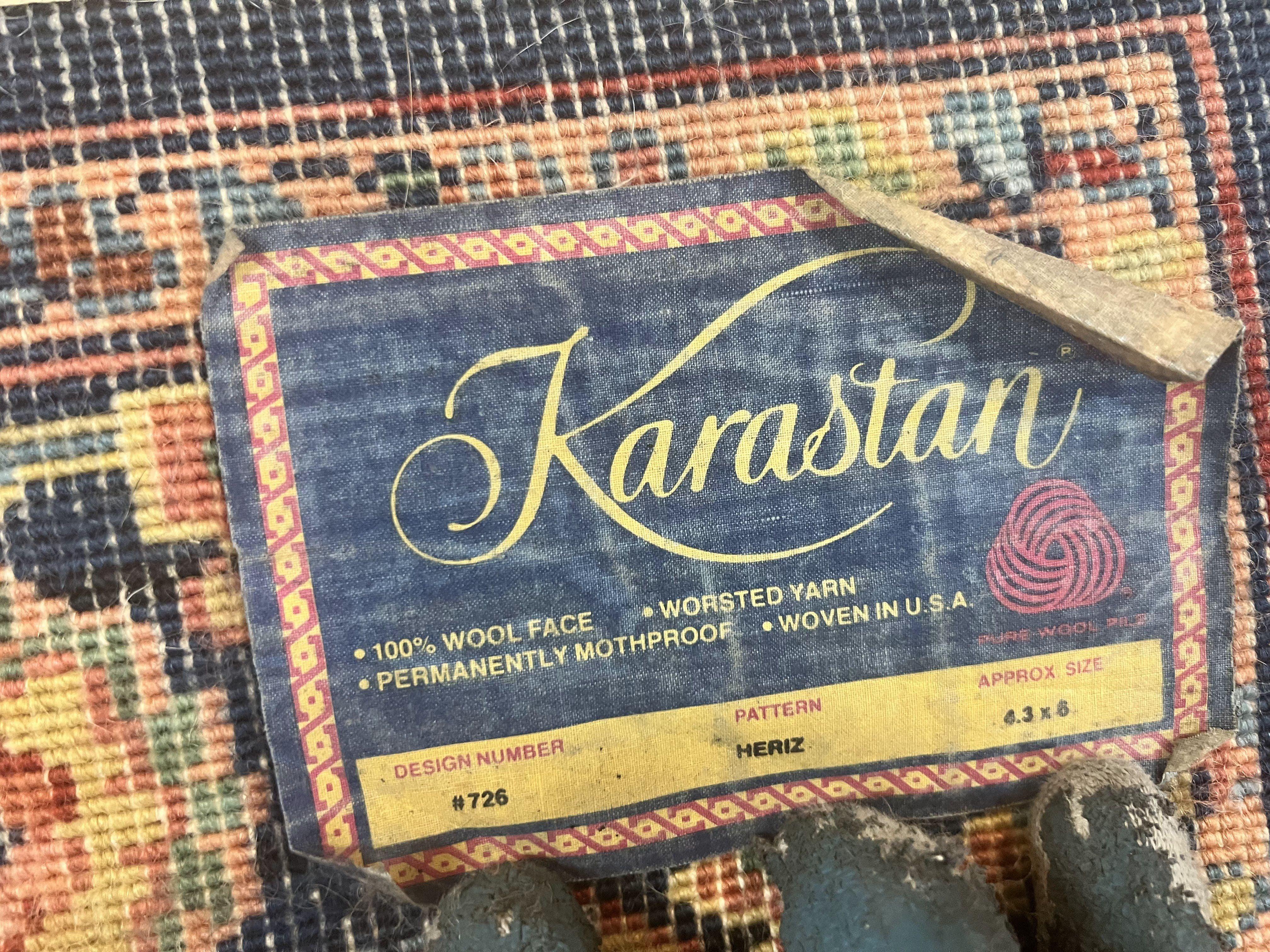 Karastan Rug 4x6, Karastan Heriz #726, Wool Pile Karastan Area Rug, Rare Hard to Find, Original 700 Series Vintage Discontinued Rug - Jewel Rugs