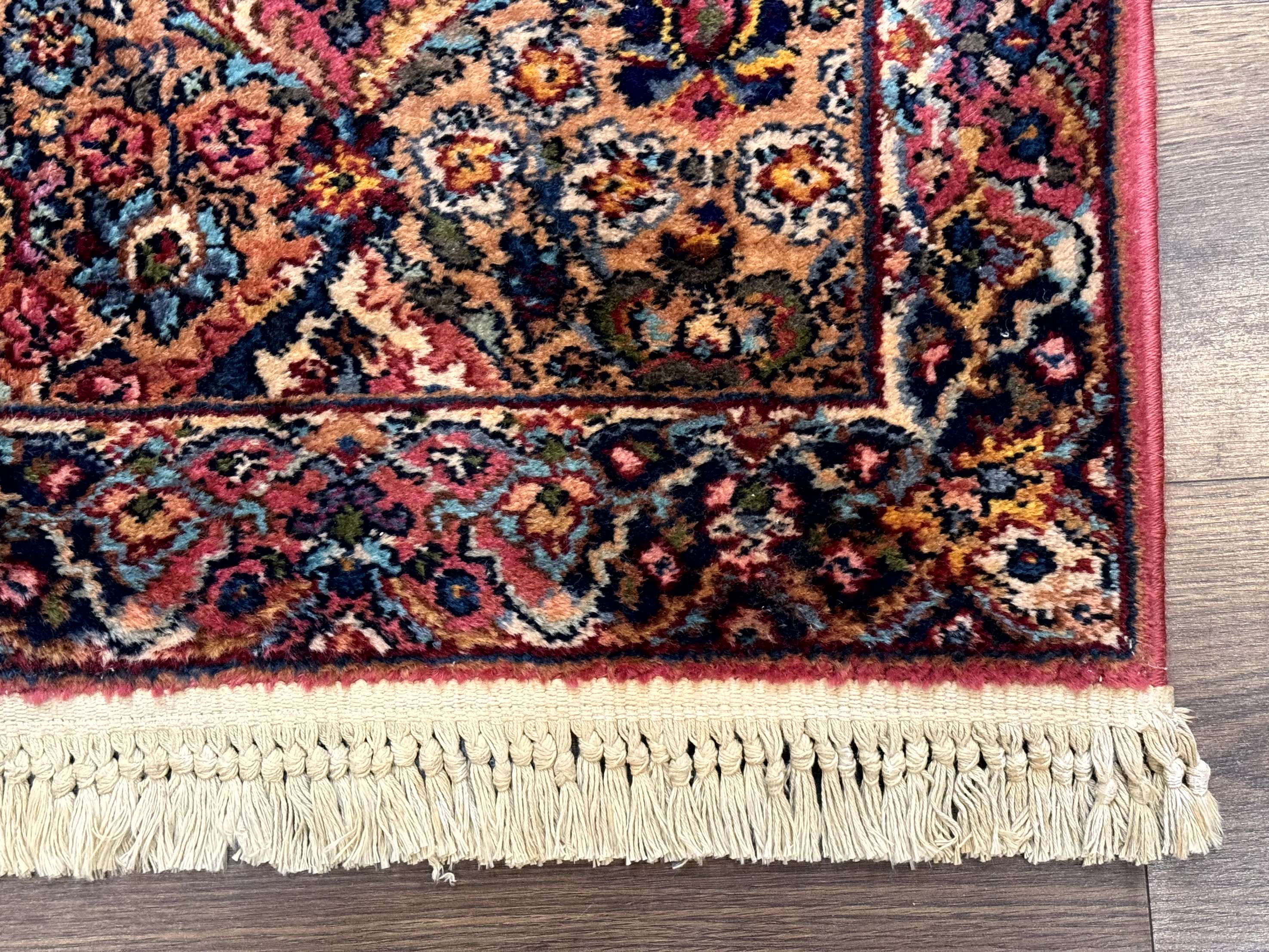 Karastan Runner Rug 2x15, Multicolor Panel Kirman #717, Wool, Original 700 Series, Antique - Jewel Rugs