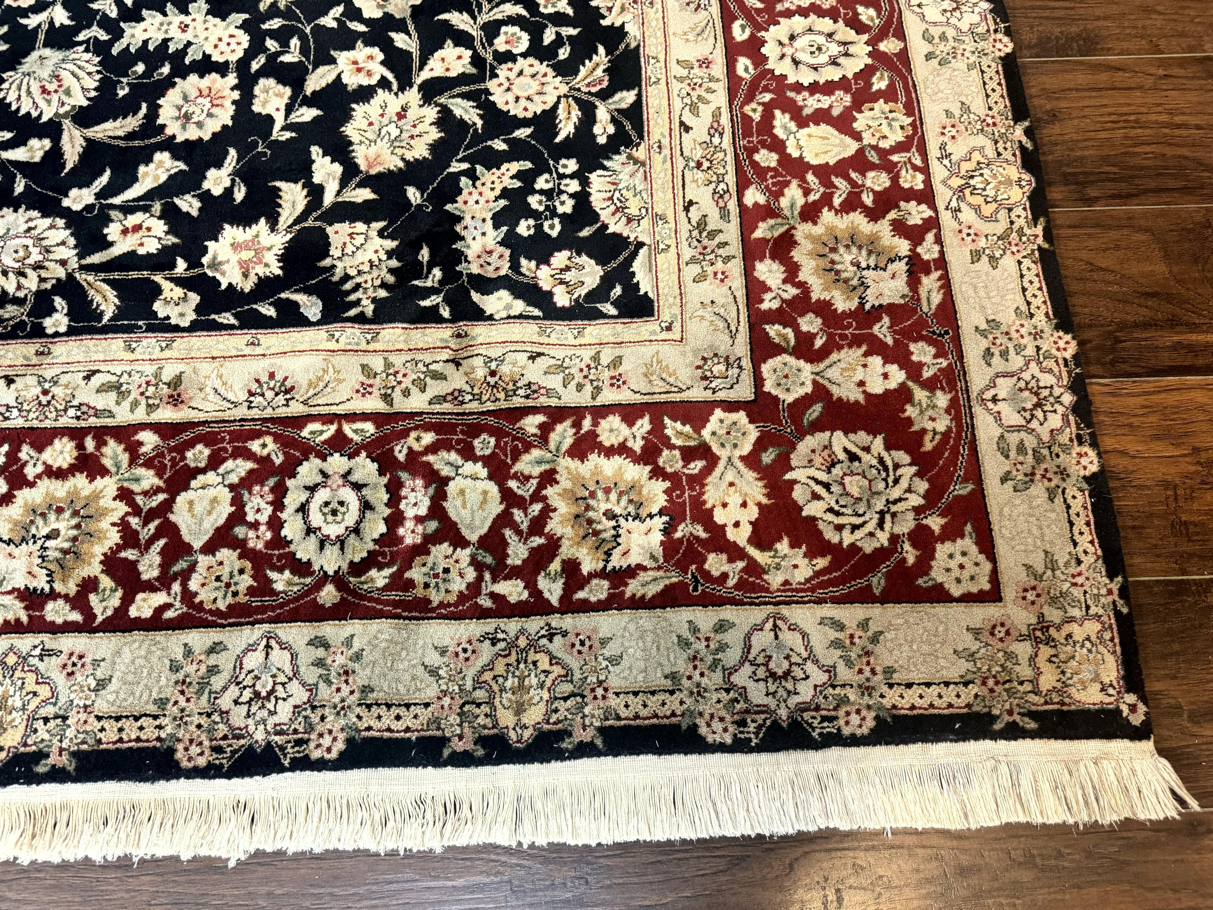 Black Pak Persian Rug 8x10, Floral Allover - Jewel Rugs