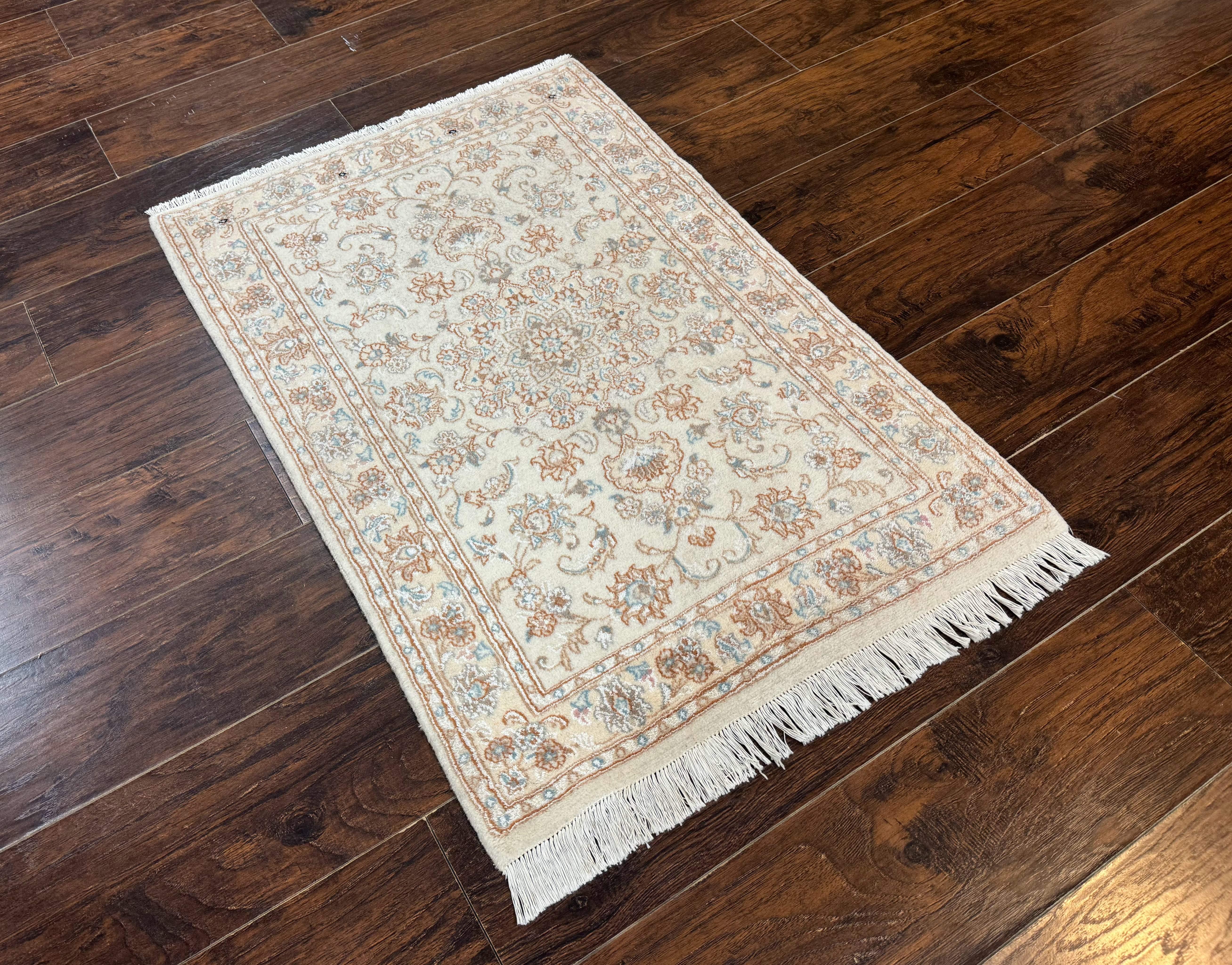 Small Persian Tabriz Rug 2.6 x 3.8, Vintage, Wool and Silk Highlights, Fine 225 KPSI - Jewel Rugs